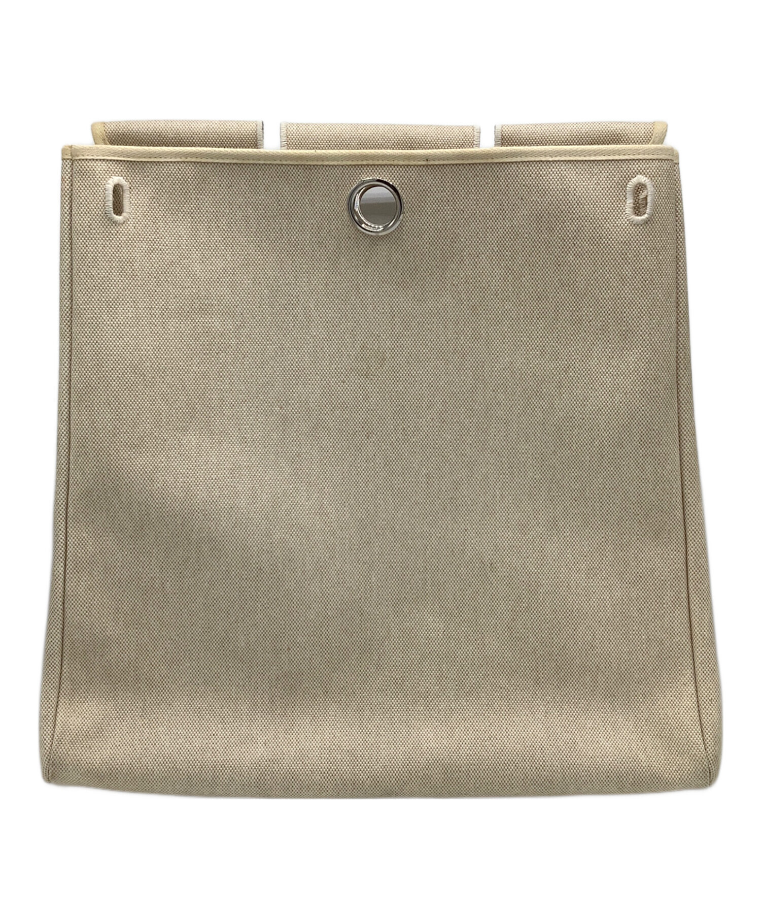 中古・古着通販】HERMES (エルメス) トートバッグ ベージュ×ブラウン 