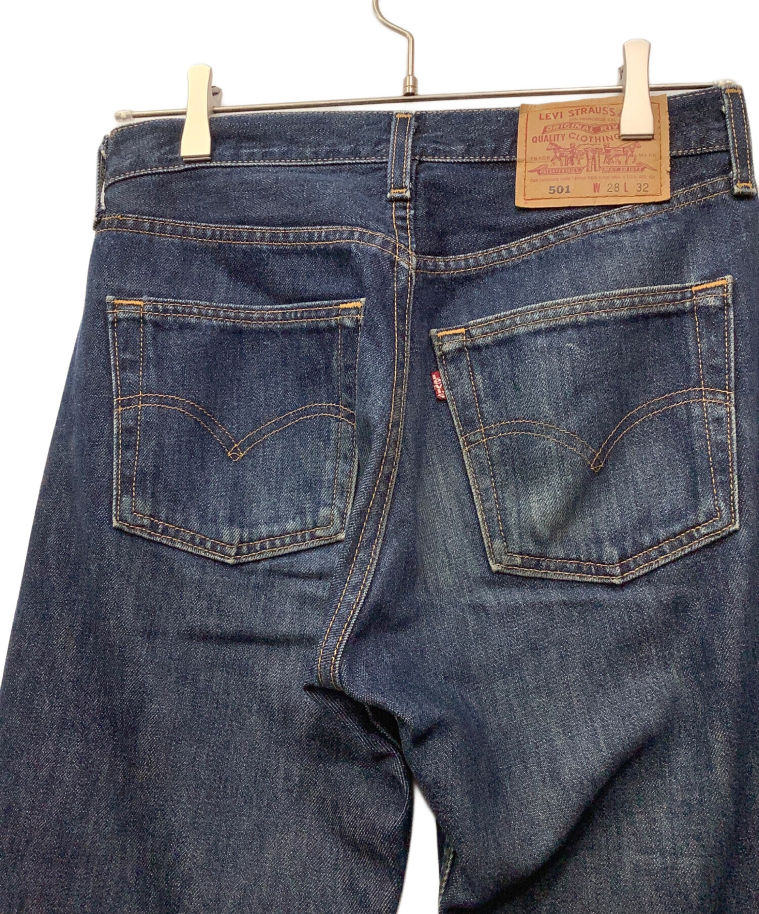 中古・古着通販】LEVI'S (リーバイス) ストレートデニムパンツ ブルー