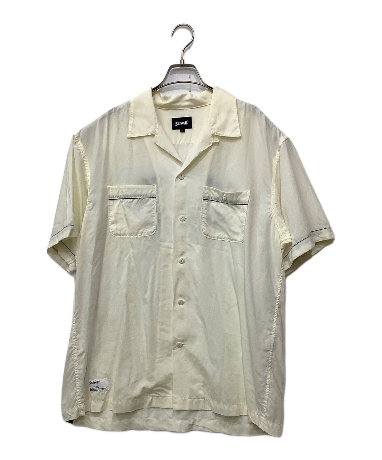 中古・古着通販】schott (ショット) ボーリングシャツ アイボリー