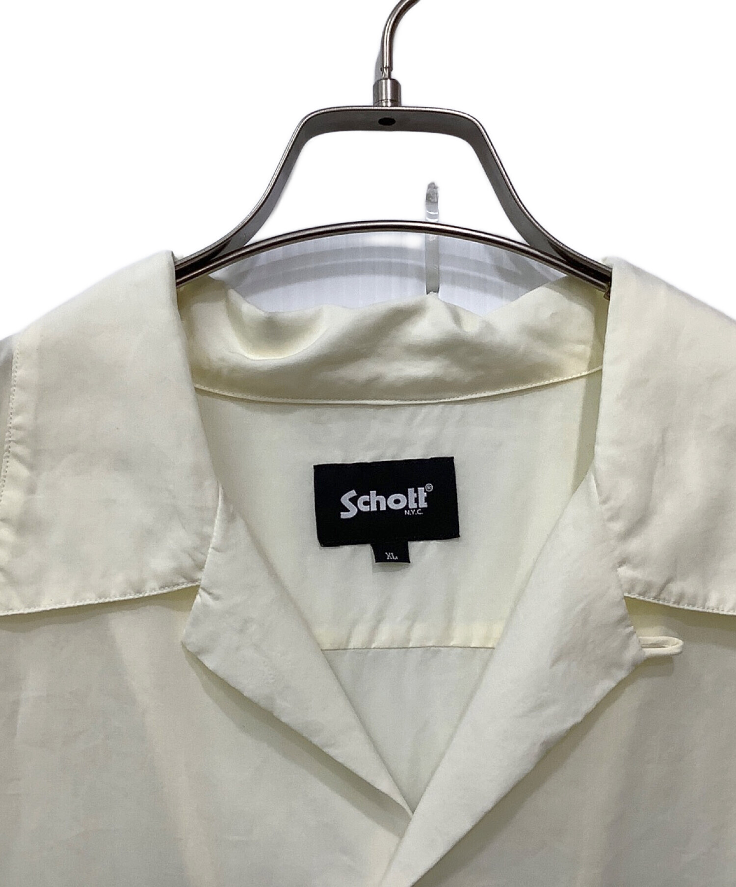 中古・古着通販】schott (ショット) ボーリングシャツ アイボリー
