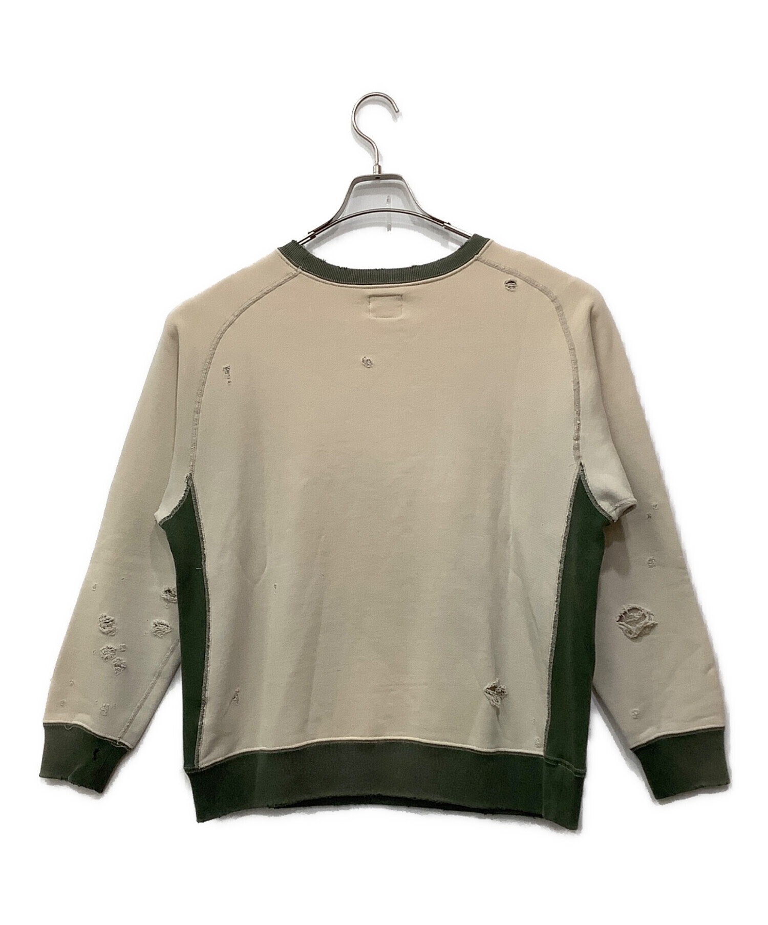 中古・古着通販】Needles (ニードルズ) スウェット ベージュ 中古・古着通販】Needles (ニードルズ) スウェット ベージュ