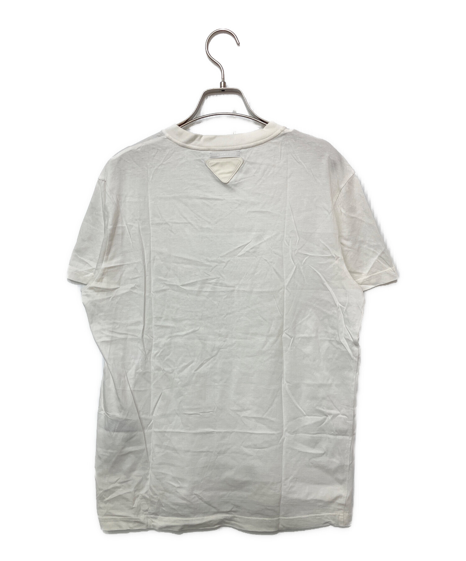 中古・古着通販】PRADA (プラダ) VネックTシャツ ホワイト サイズ:S 