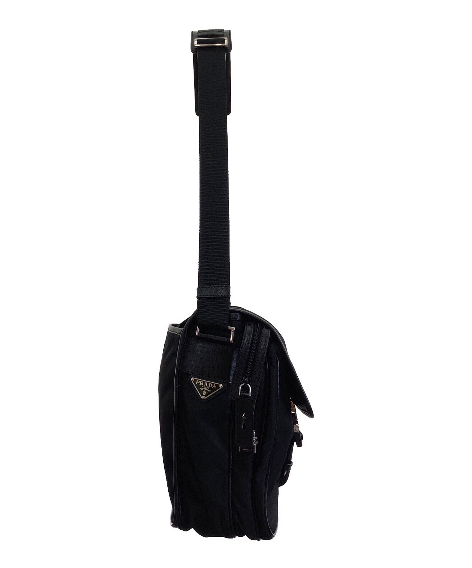 中古・古着通販】PRADA (プラダ) ナイロンメッセンジャーバッグ 
