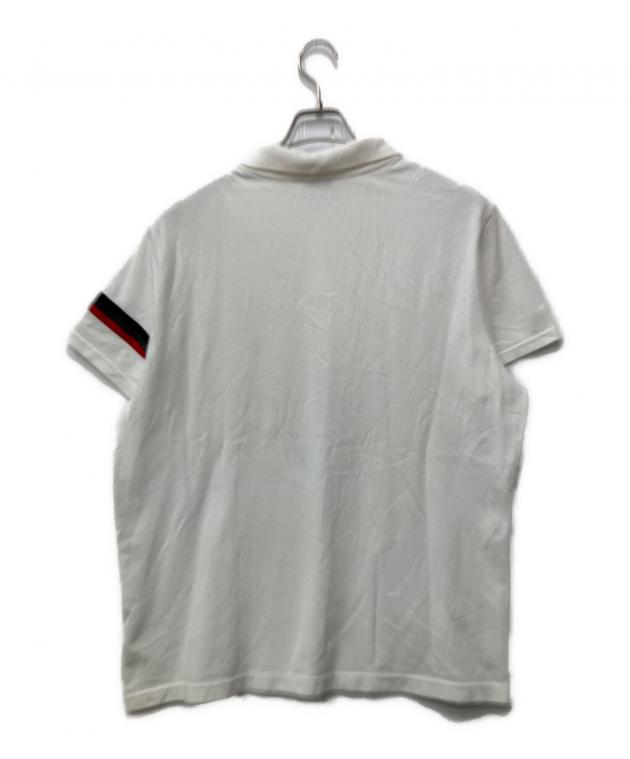 中古・古着通販】MONCLER (モンクレール) ポロシャツ ホワイト サイズ