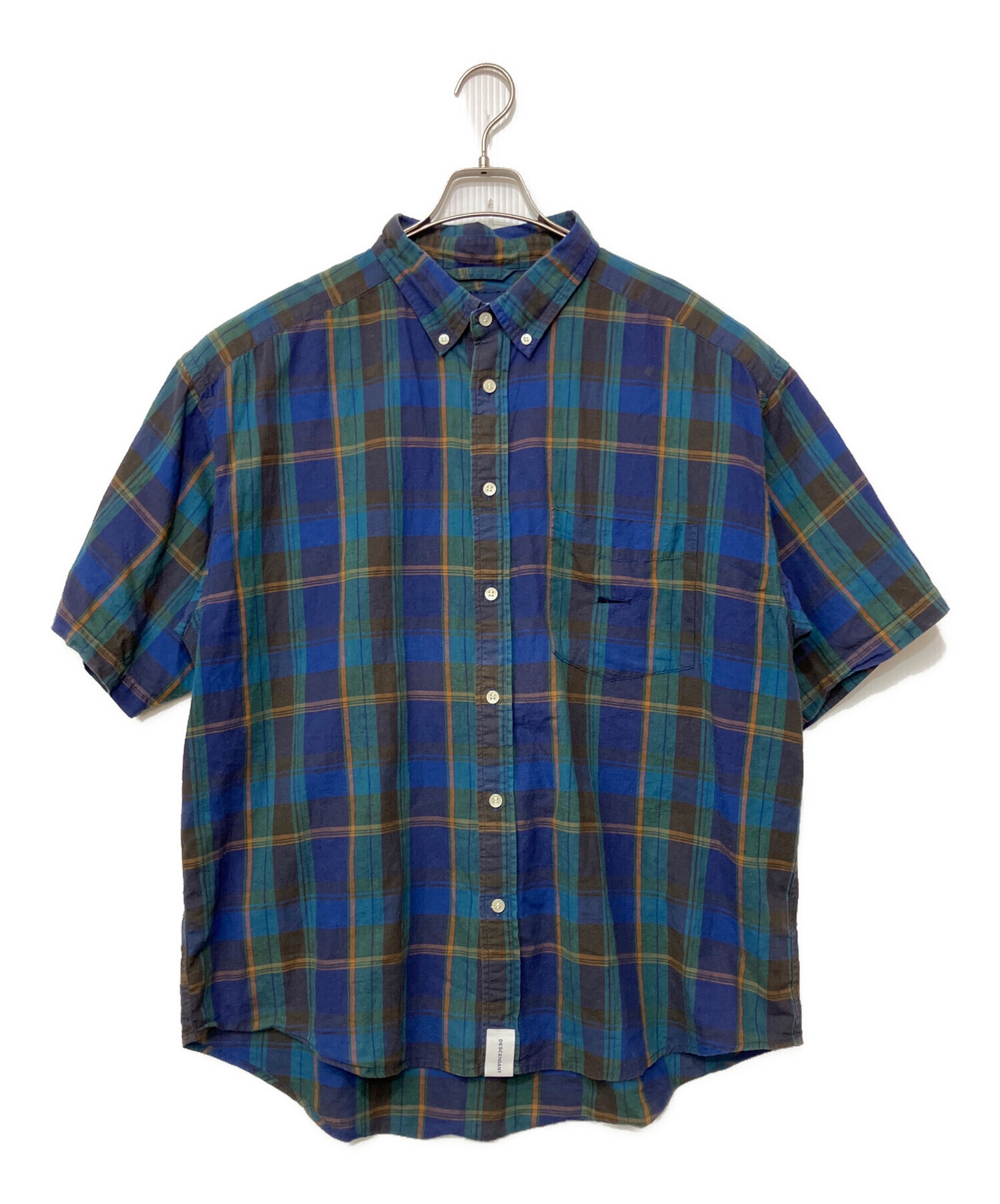 DESCENDANT / 半袖シャツ/3/-- DESCENDANT ネイビー 半袖シャツ DESCENDANT ディセンダント 20SS