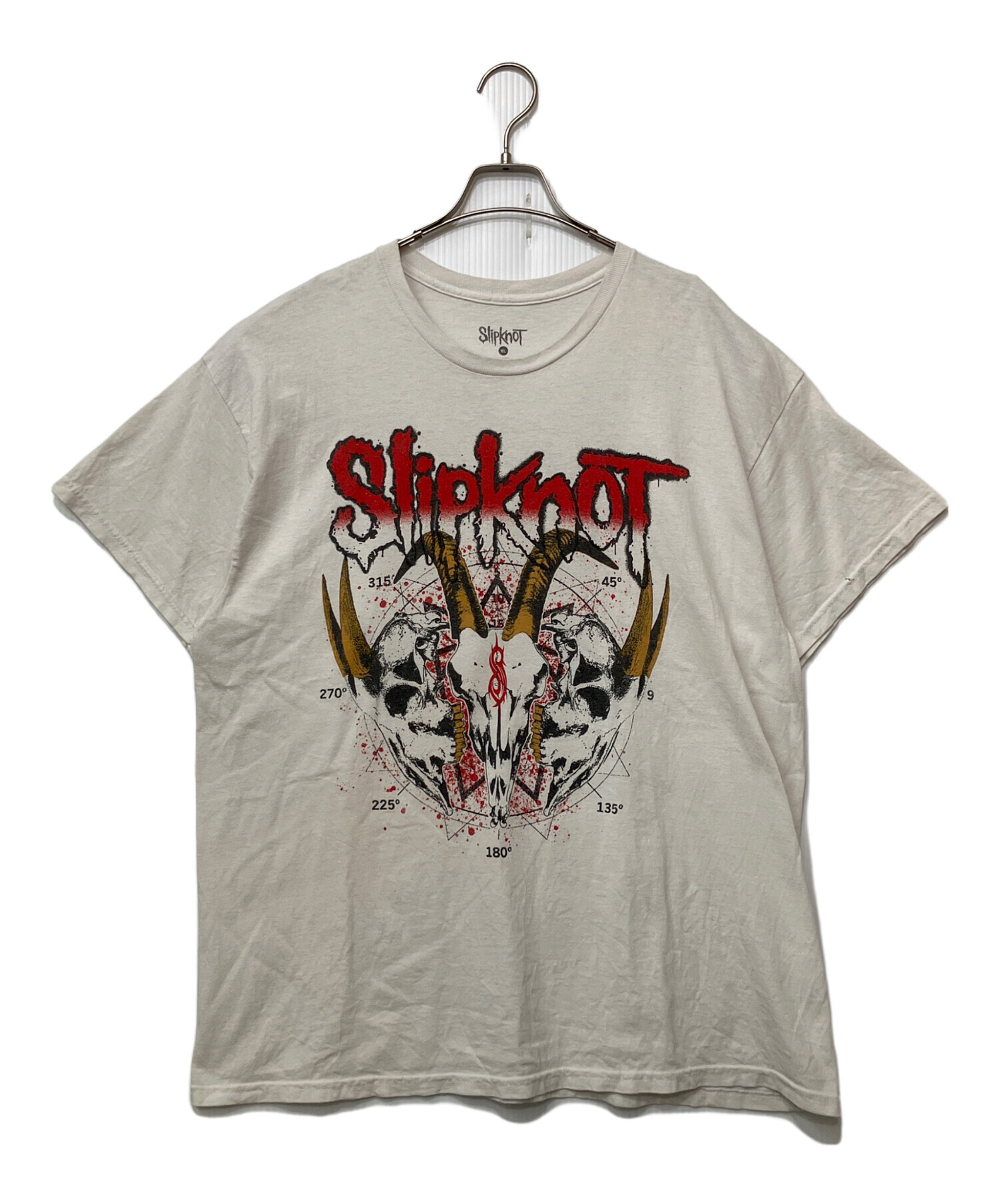中古・古着通販】Slipknot (スリップノット) 半袖Tシャツ ホワイト 