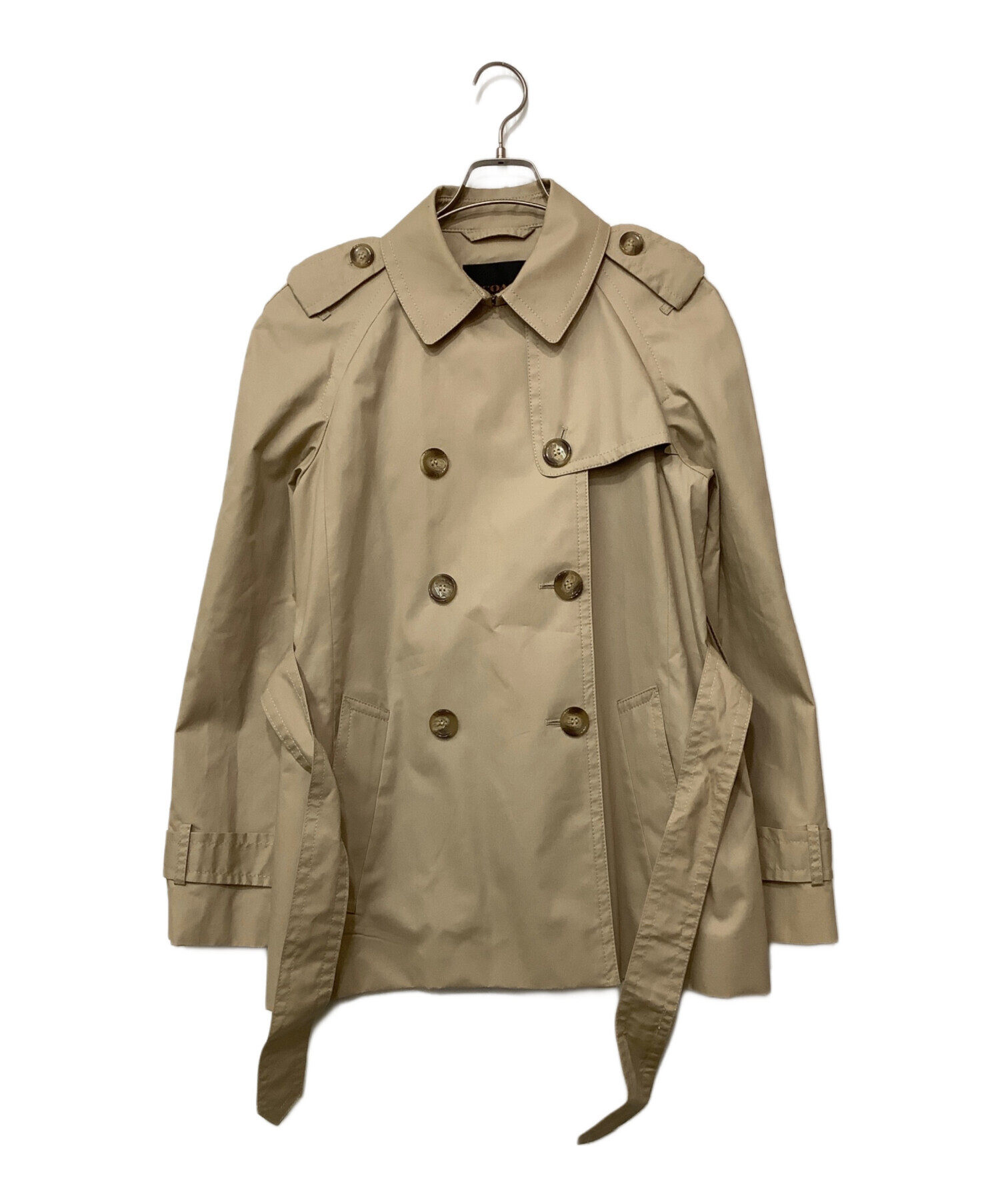 【美品】COACH ベージュ トレンチコート M 中古・古着通販】COACH (コーチ) トレンチコート ベージュ サイズ:M