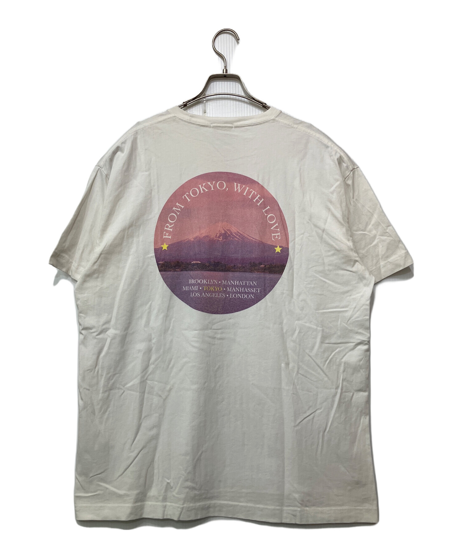 中古・古着通販】KITH (キス) 半袖Tシャツ ホワイト×ピンク サイズ:L 