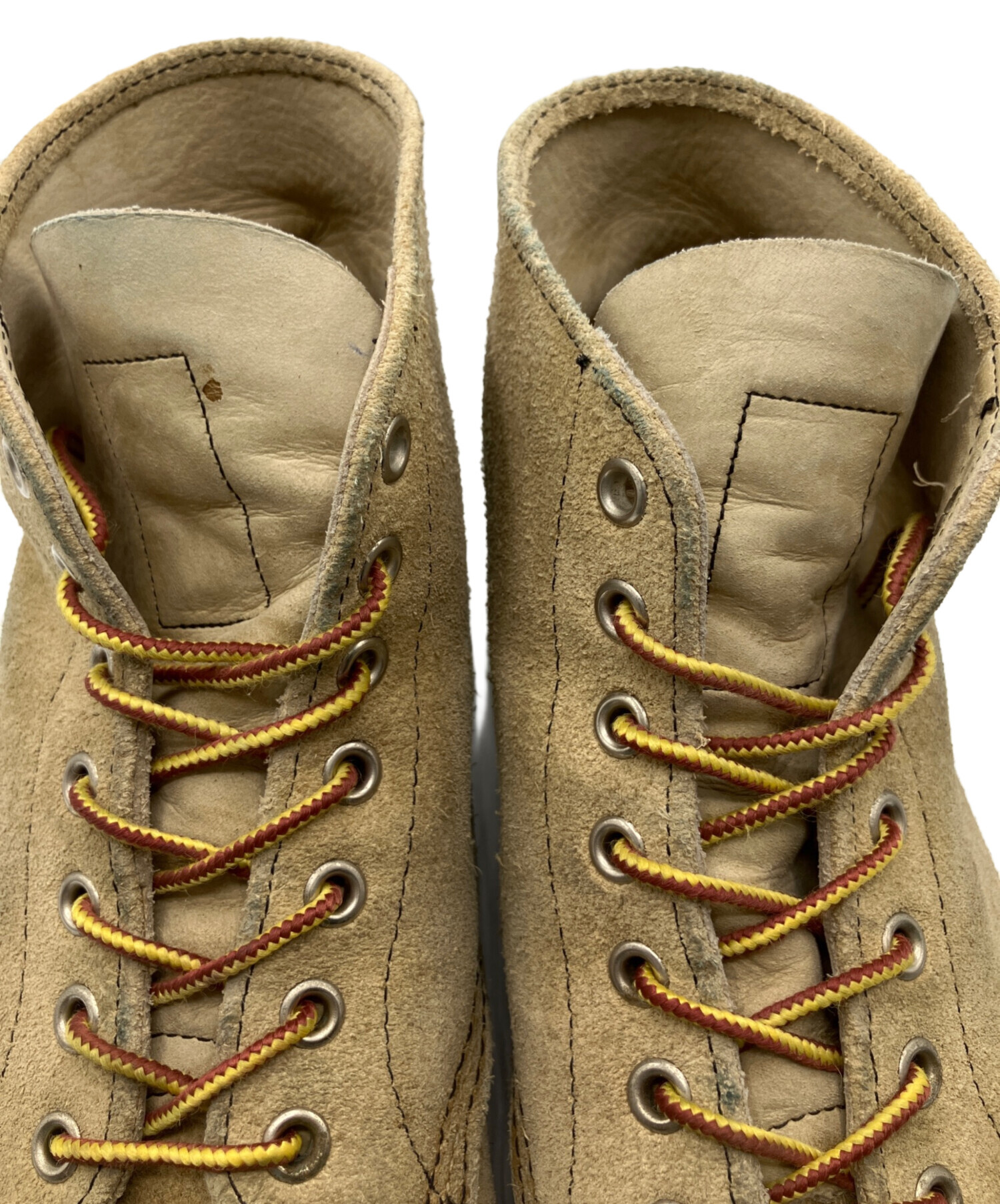 売り切り！【RED WING】エンジニアブーツ ベージュ MADE IN USA RED WING エンジニアブーツ ベージュスエード