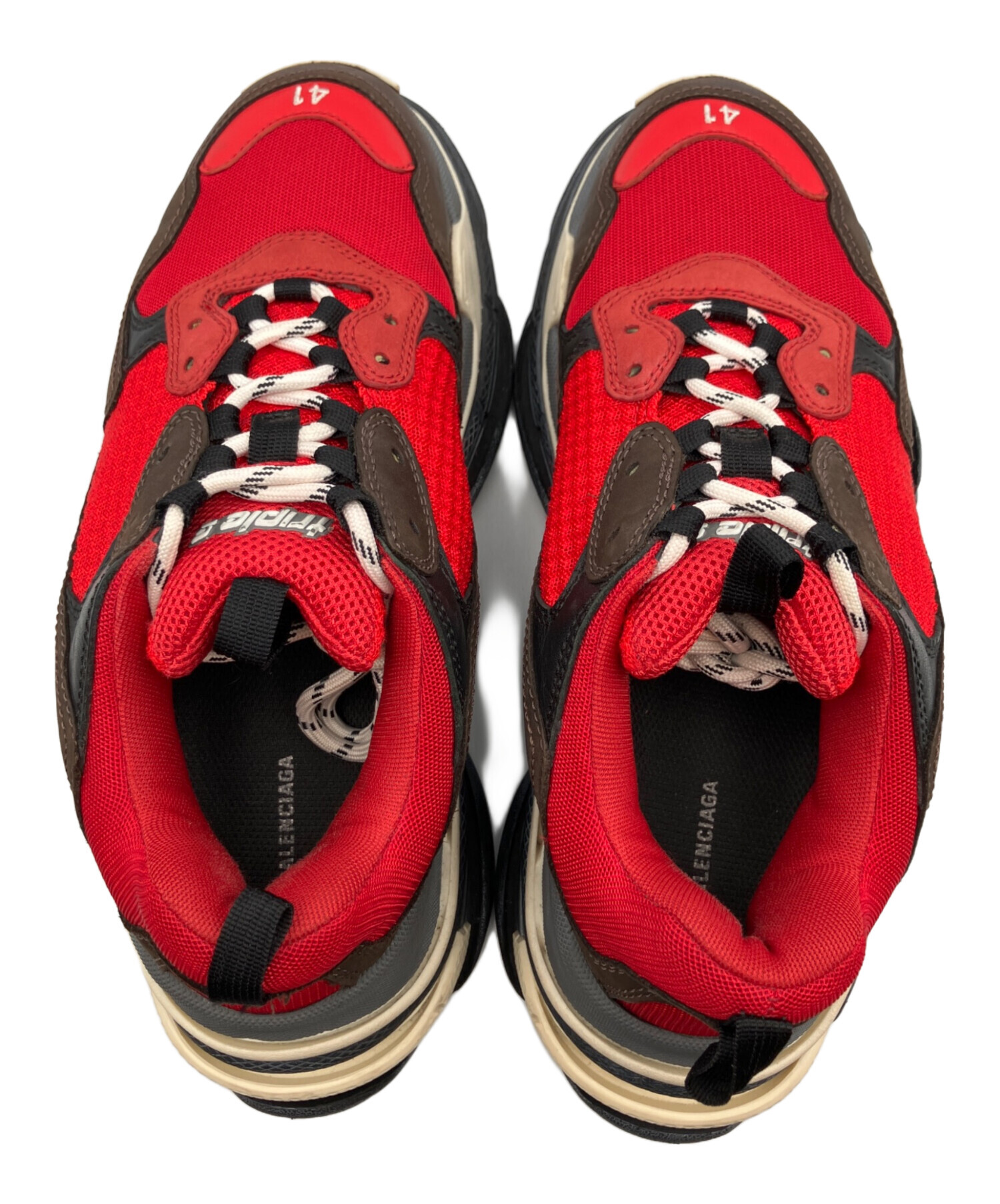 中古・古着通販】BALENCIAGA (バレンシアガ) Triple S レッド サイズ 