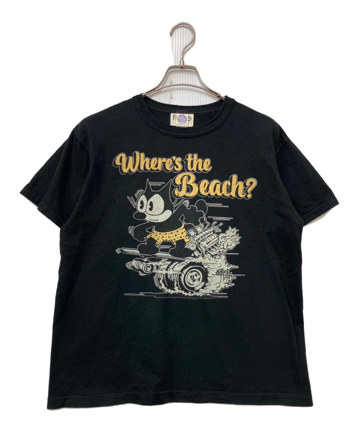 Toys McCoy Tシャツ ブラック TOYS McCOY ブラックキャッツ