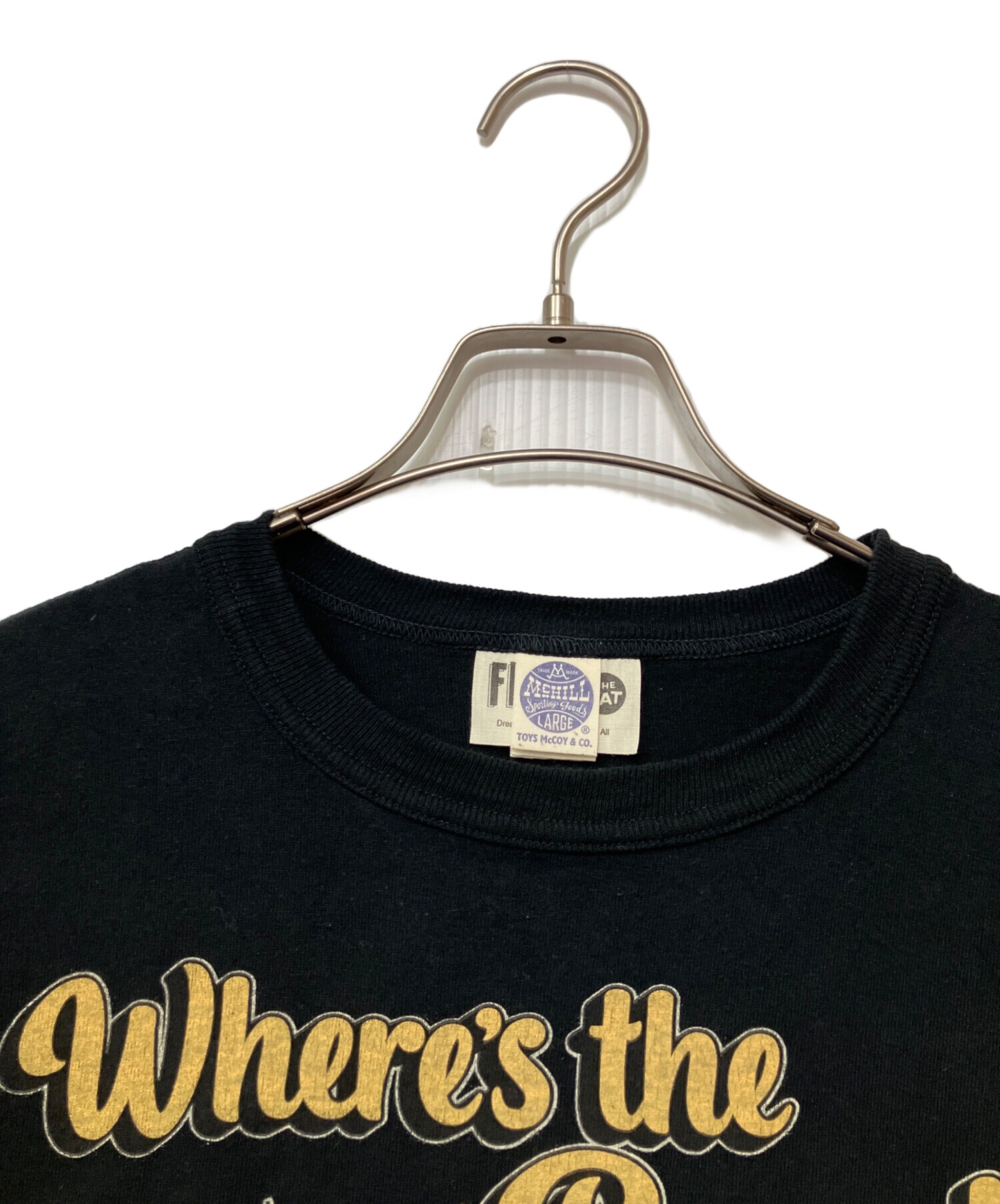 中古・古着通販】TOYS McCOY (トイズマッコイ) Tシャツ ブラック 中古・古着通販】TOYS McCOY (トイズマッコイ) Tシャツ ブラック