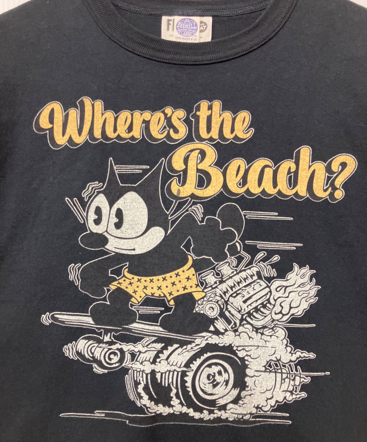 中古・古着通販】TOYS McCOY (トイズマッコイ) Tシャツ ブラック 中古・古着通販】TOYS McCOY (トイズマッコイ) Tシャツ ブラック