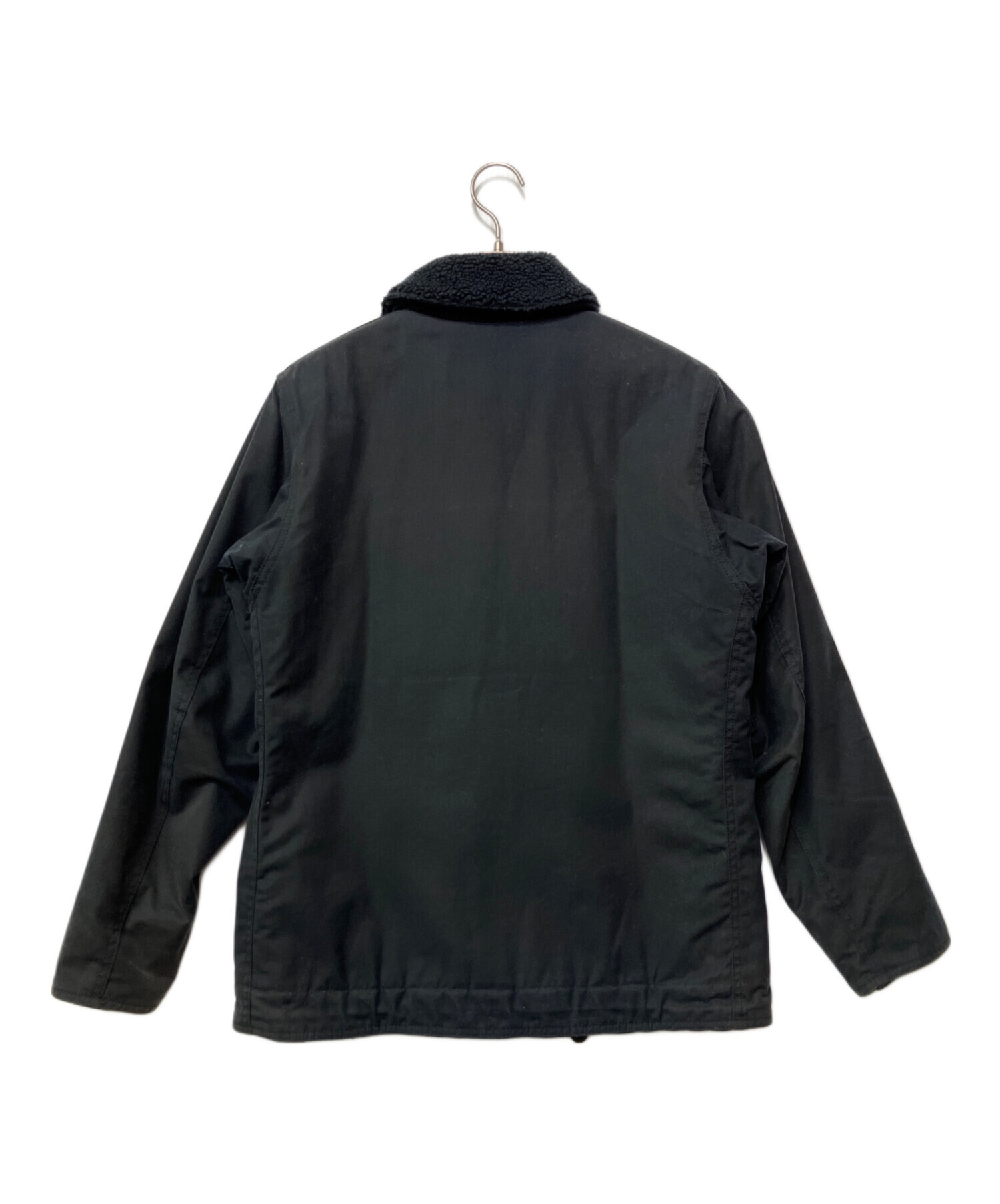 Barbour ブラックジャケット Sサイズ 中古・古着通販】Barbour (バブアー) 裏ボアジャケット ブラック