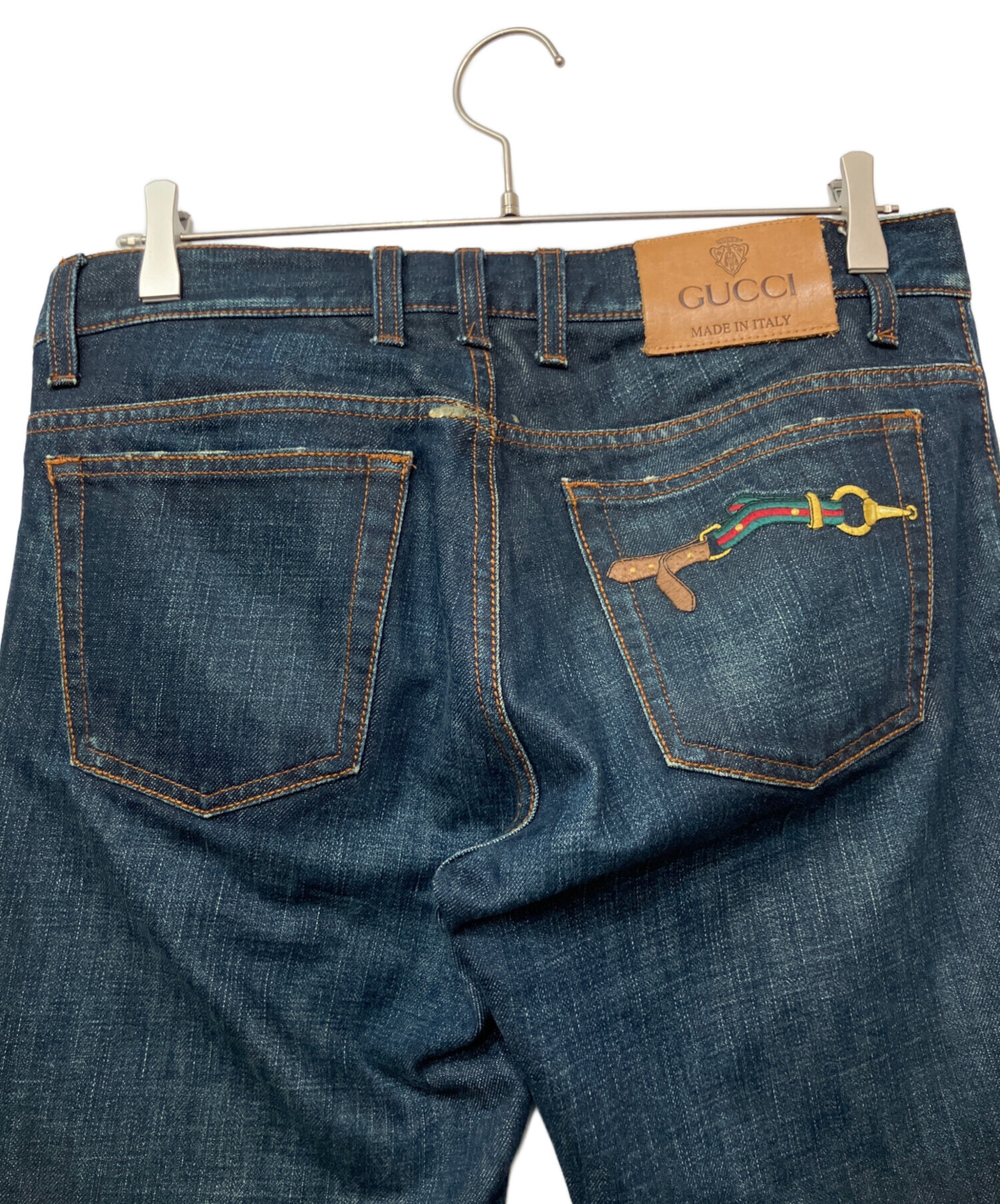 中古・古着通販】GUCCI (グッチ) スキニーデニムパンツ インディゴ