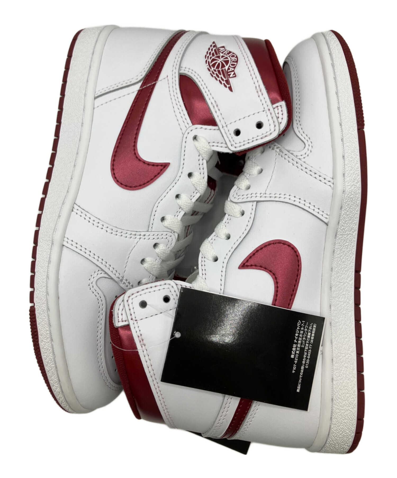 中古・古着通販】NIKE (ナイキ) ハイカットスニーカー ホワイト×レッド