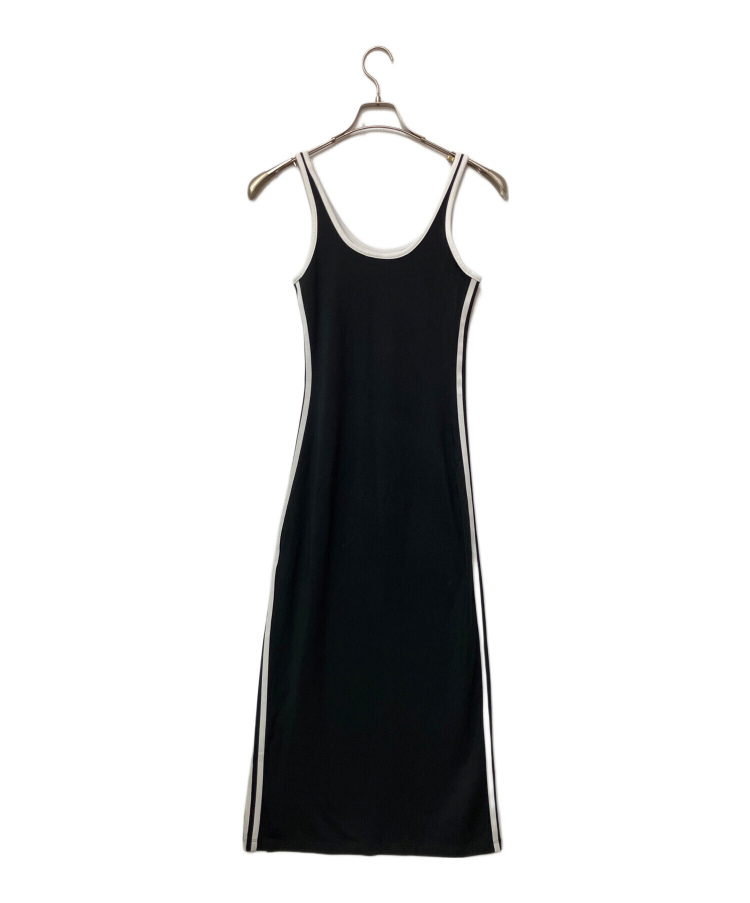 古着 ビンテージ 80s ブラック 黒 キャミソール ワンピース カスタム美品 中古・古着通販】adidas (アディダス) キャミソールワンピース