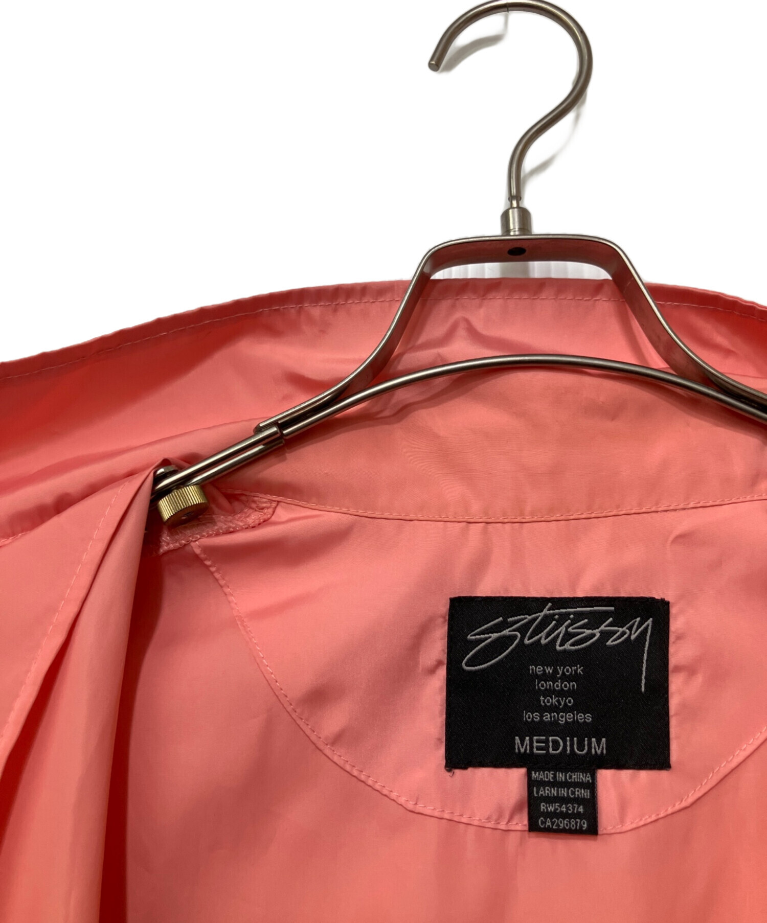 中古・古着通販】stussy (ステューシー) コーチジャケット ピンク