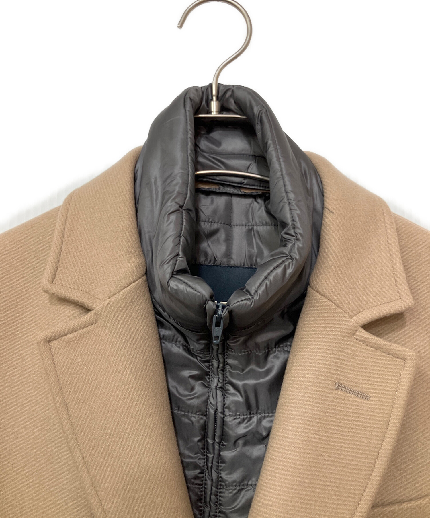 中古・古着通販】HERNO (ヘルノ) チェスターコート ベージュ サイズ:42