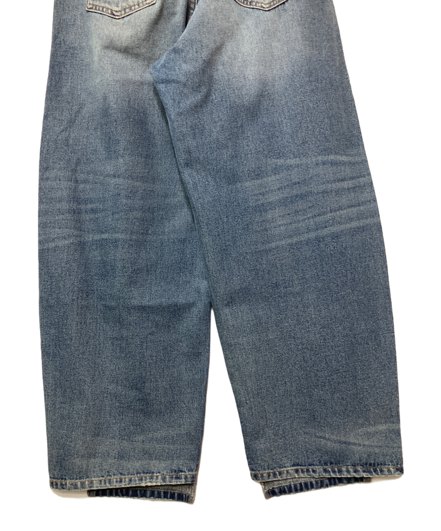 中古・古着通販】YENN (イエン) カーブ シーム デニムパンツ ブルー