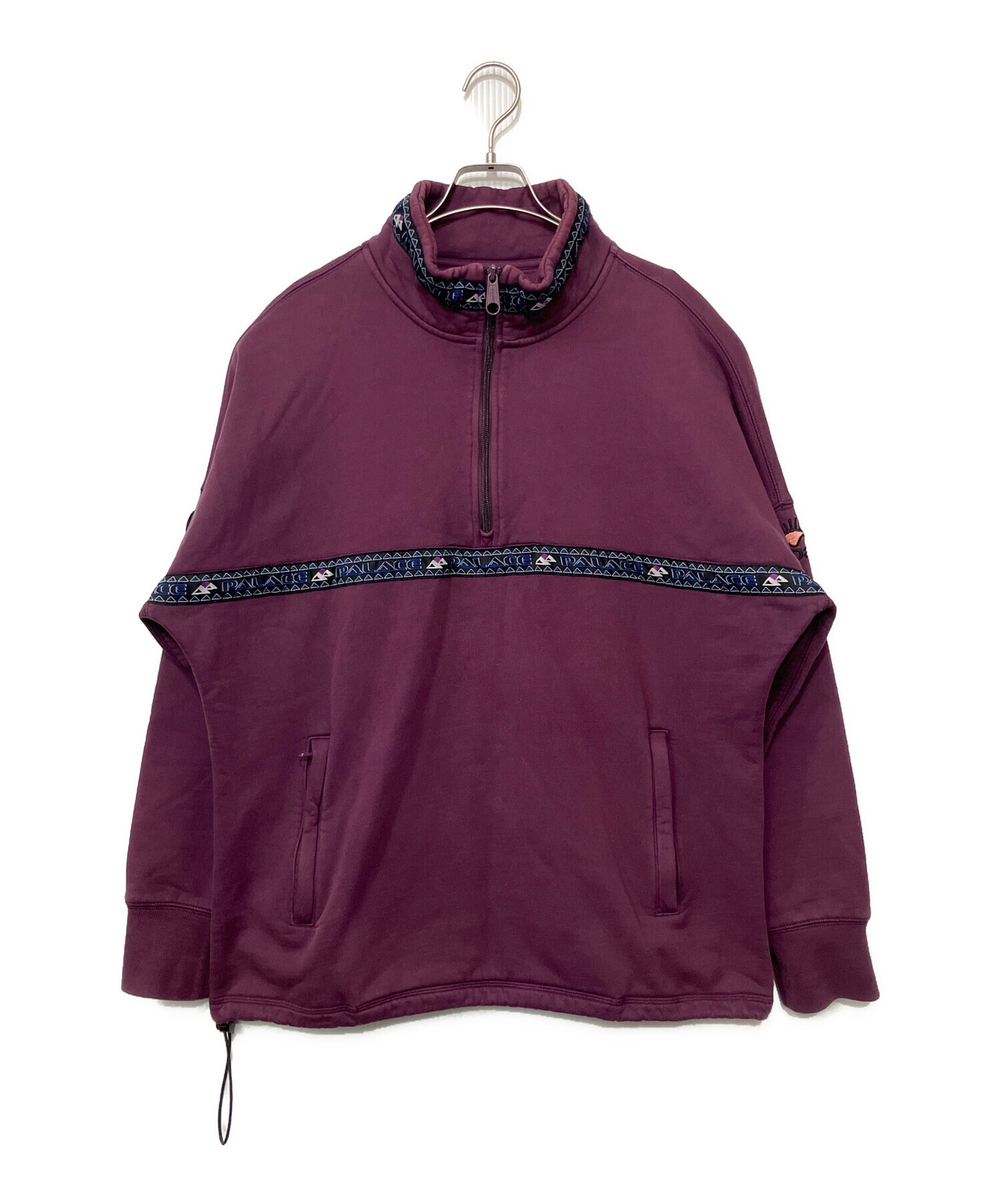 中古・古着通販】PALACE (パレス) ハーフジップスウェット パープル 
