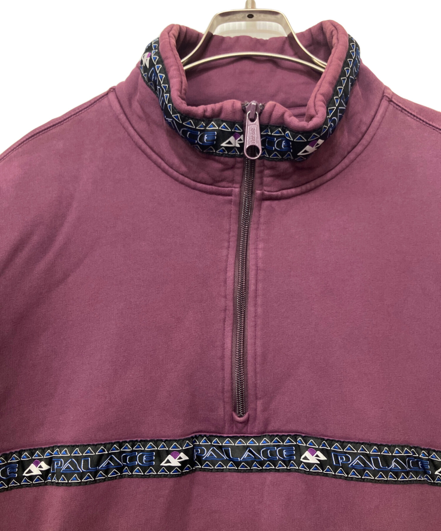 中古・古着通販】PALACE (パレス) ハーフジップスウェット パープル 