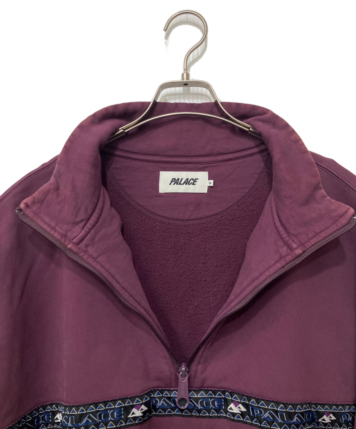 中古・古着通販】PALACE (パレス) ハーフジップスウェット パープル 