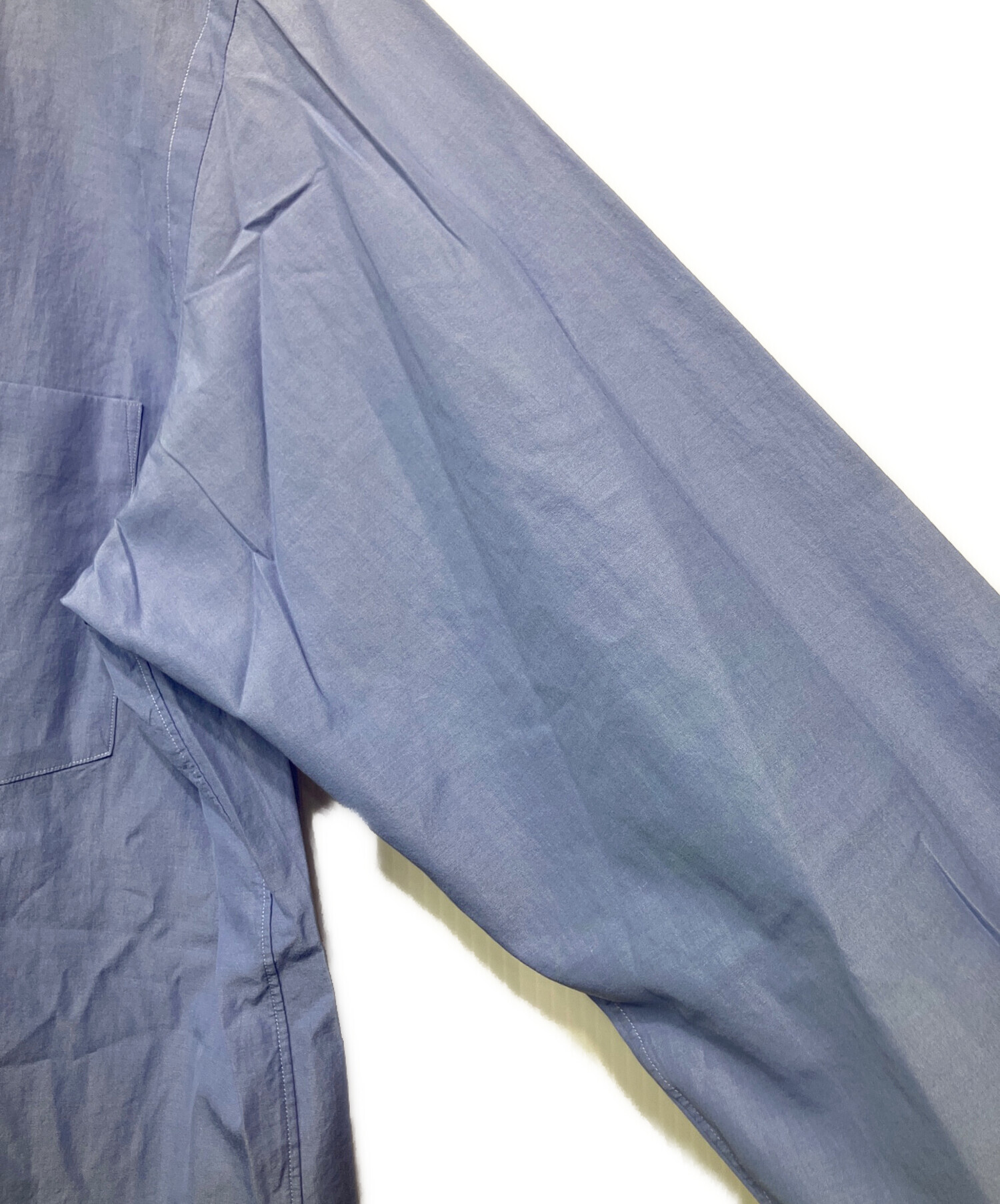 中古・古着通販】COMOLI (コモリ) 長袖シャツ ブルー サイズ:3