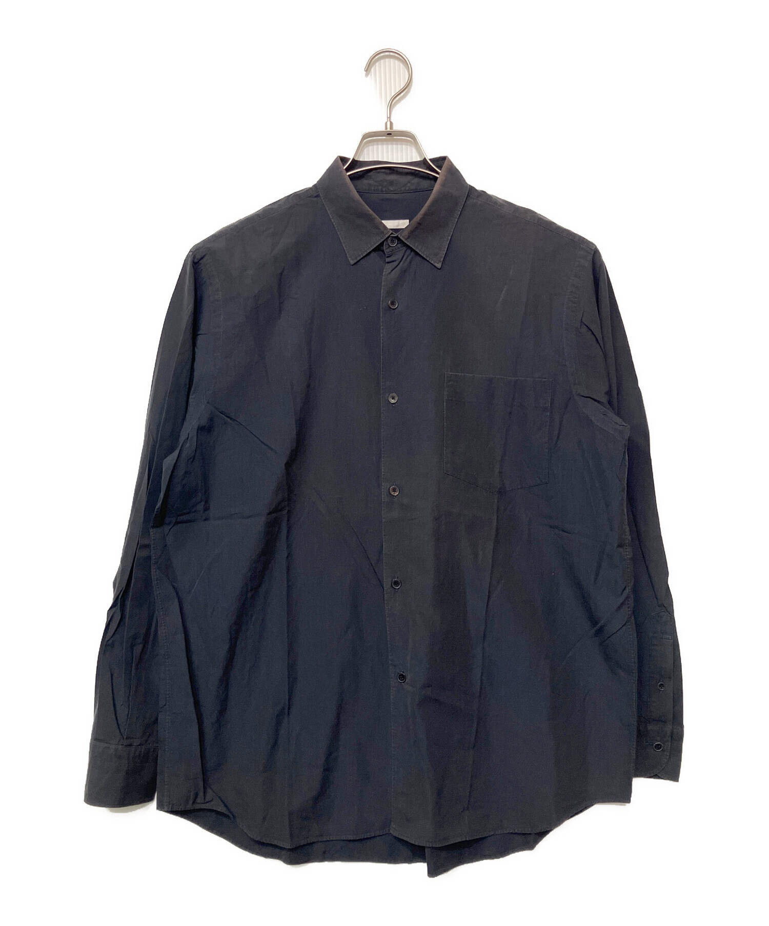 中古・古着通販】COMOLI (コモリ) 長袖シャツ ネイビー サイズ:2