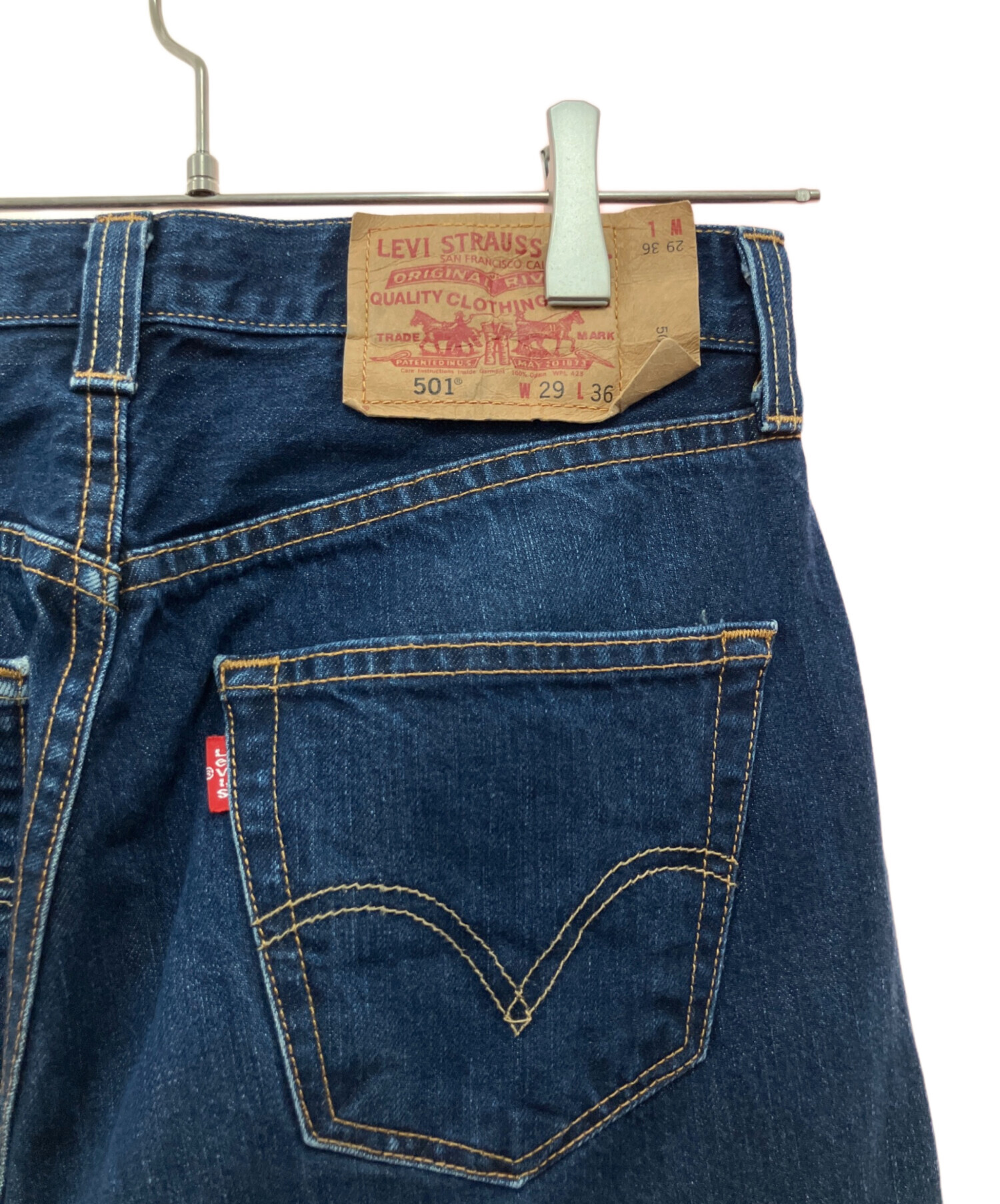 中古・古着通販】LEVI'S (リーバイス) デニムパンツ ブルー サイズ:W26