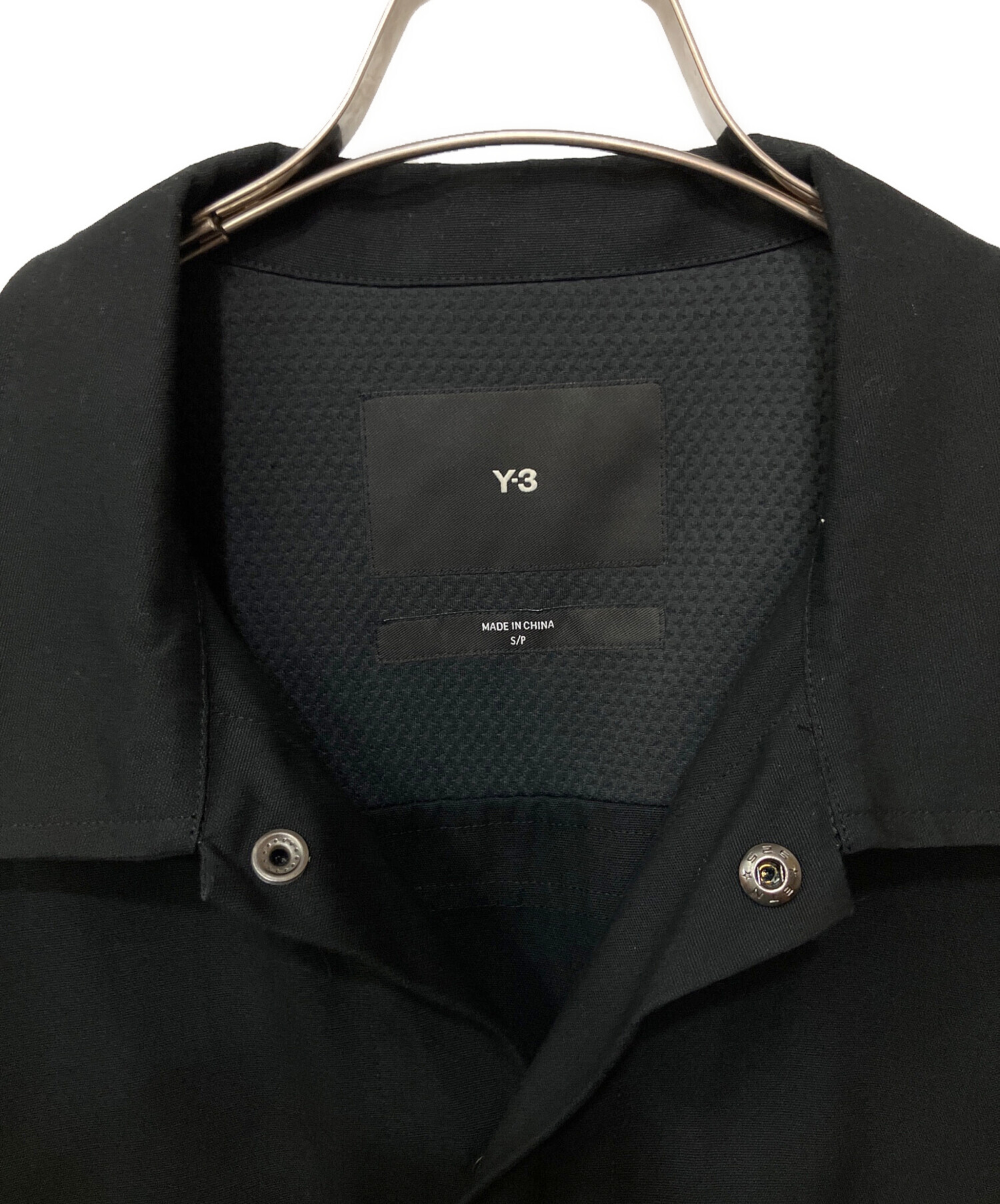 中古・古着通販】Y-3 (ワイスリー) シャツジャケット ブラック サイズ 