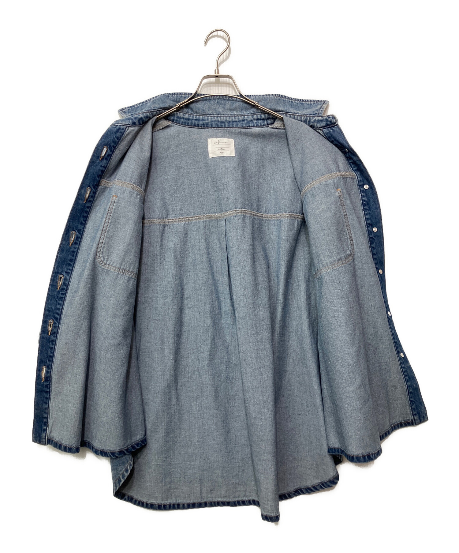 中古・古着通販】CAFUNE (カフネ) デニムシャツ インディゴ サイズ:38