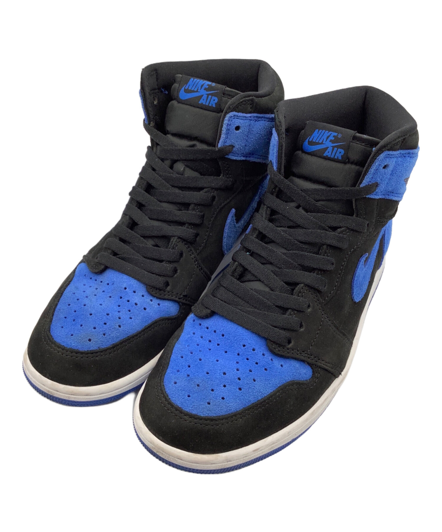 中古・古着通販】NIKE (ナイキ) ハイカットスニーカー ブルー×ブラック