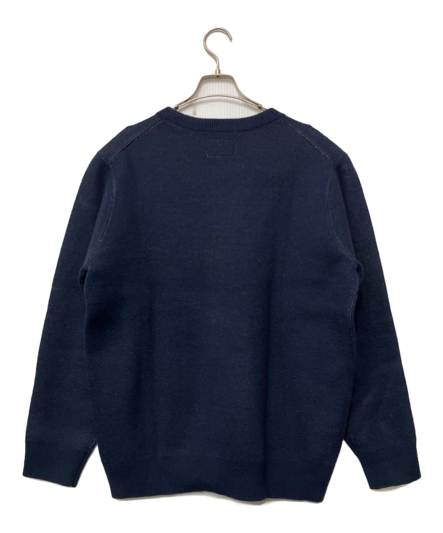 中古・古着通販】HUF (ハフ) 厚手ニット ネイビー サイズ:S｜ブランド 