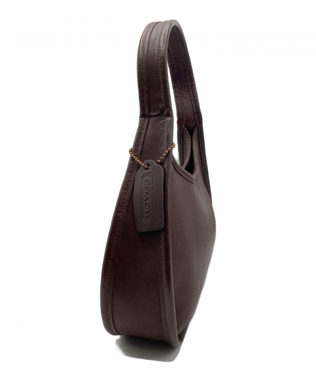 COACH ブラウンレザー ハンドバッグ 中古・古着通販】COACH (コーチ) ハンドバッグ ブラウン｜ブランド