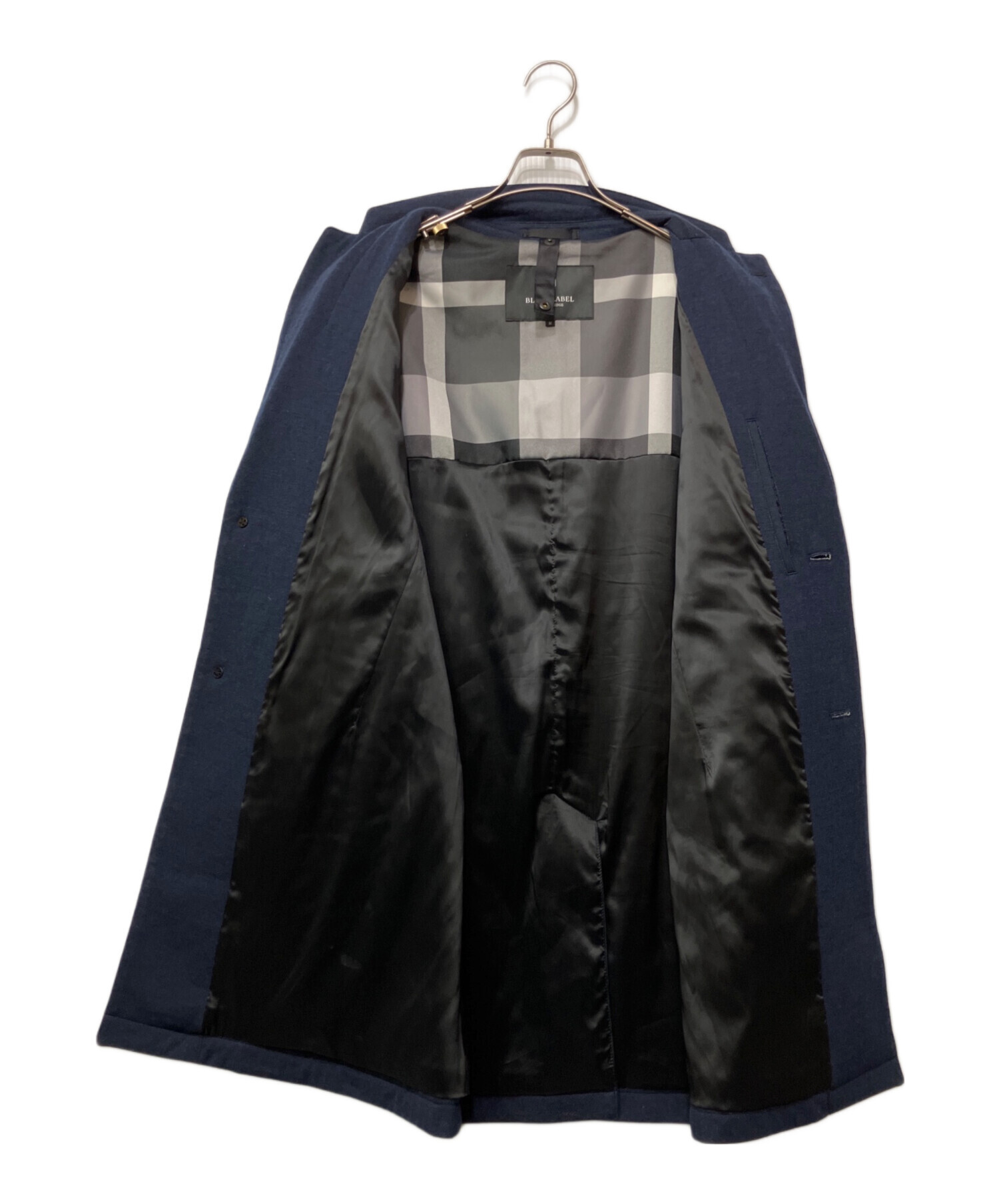 【新品】BLACKLABEL CRESTBRIDGE ウールコート M ネイビー 中古・古着通販】BLACK LABEL CRESTBRIDGE (ブラックレーベル クレスト