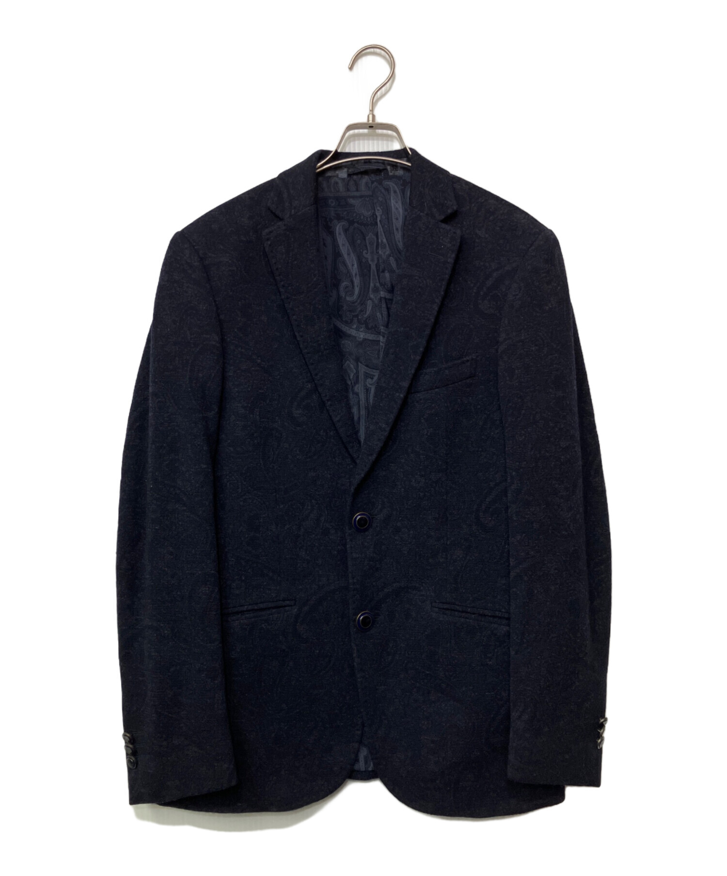 牛男ページ　　ETRO テーラードジャケット 中古・古着通販】ETRO (エトロ) テーラードジャケット ネイビー サイズ