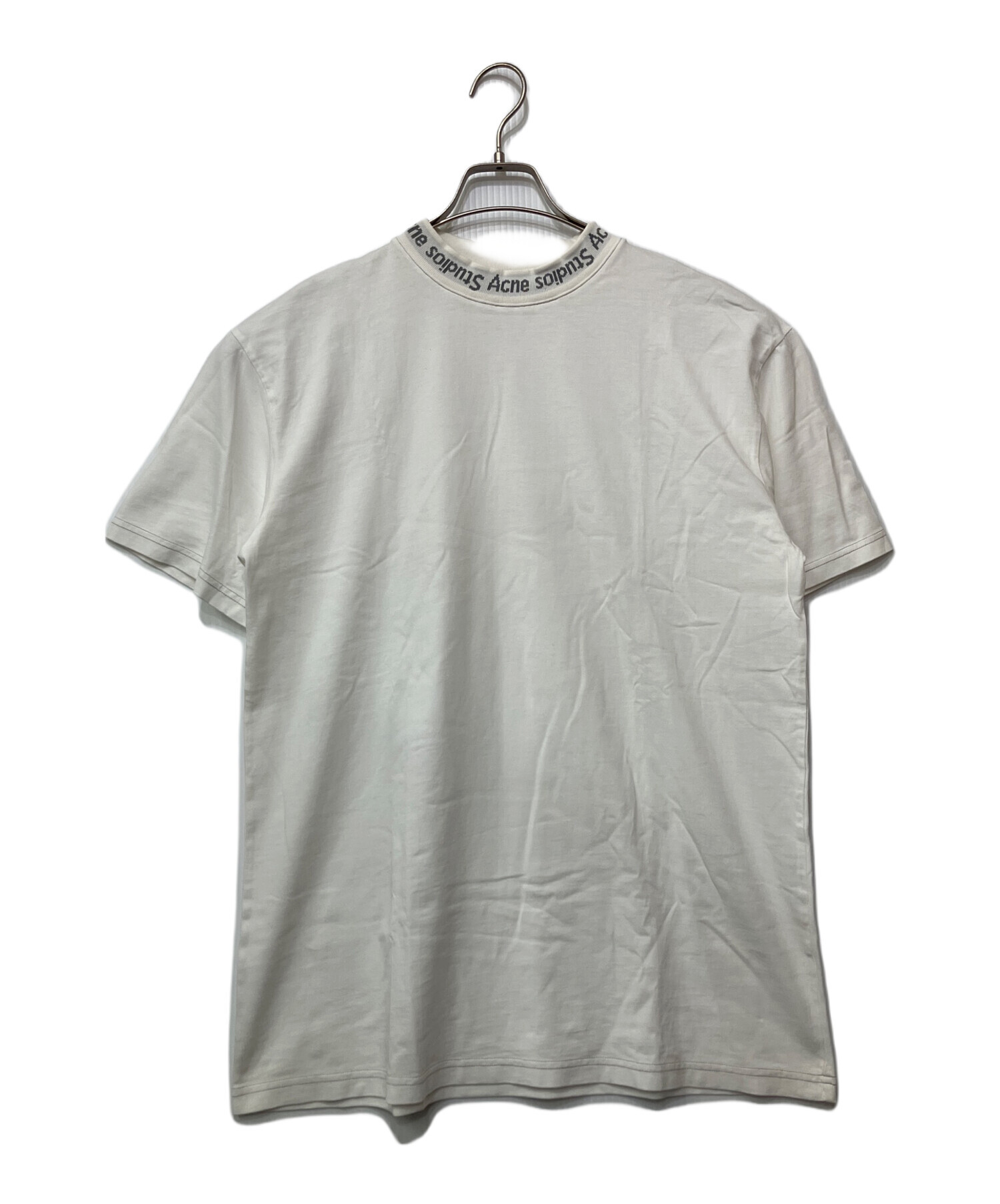 Acne Studios アクネストゥディオズ Tシャツ・カットソー S 白 【古着】【中古】【送料無料】 中古・古着通販】Acne studios (アクネ ストゥディオス) ロゴTシャツ