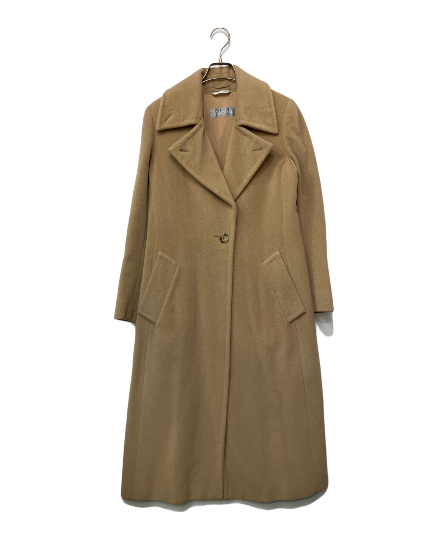 中古・古着通販】MaxMara (マックスマーラ) ロングコート ベージュ 