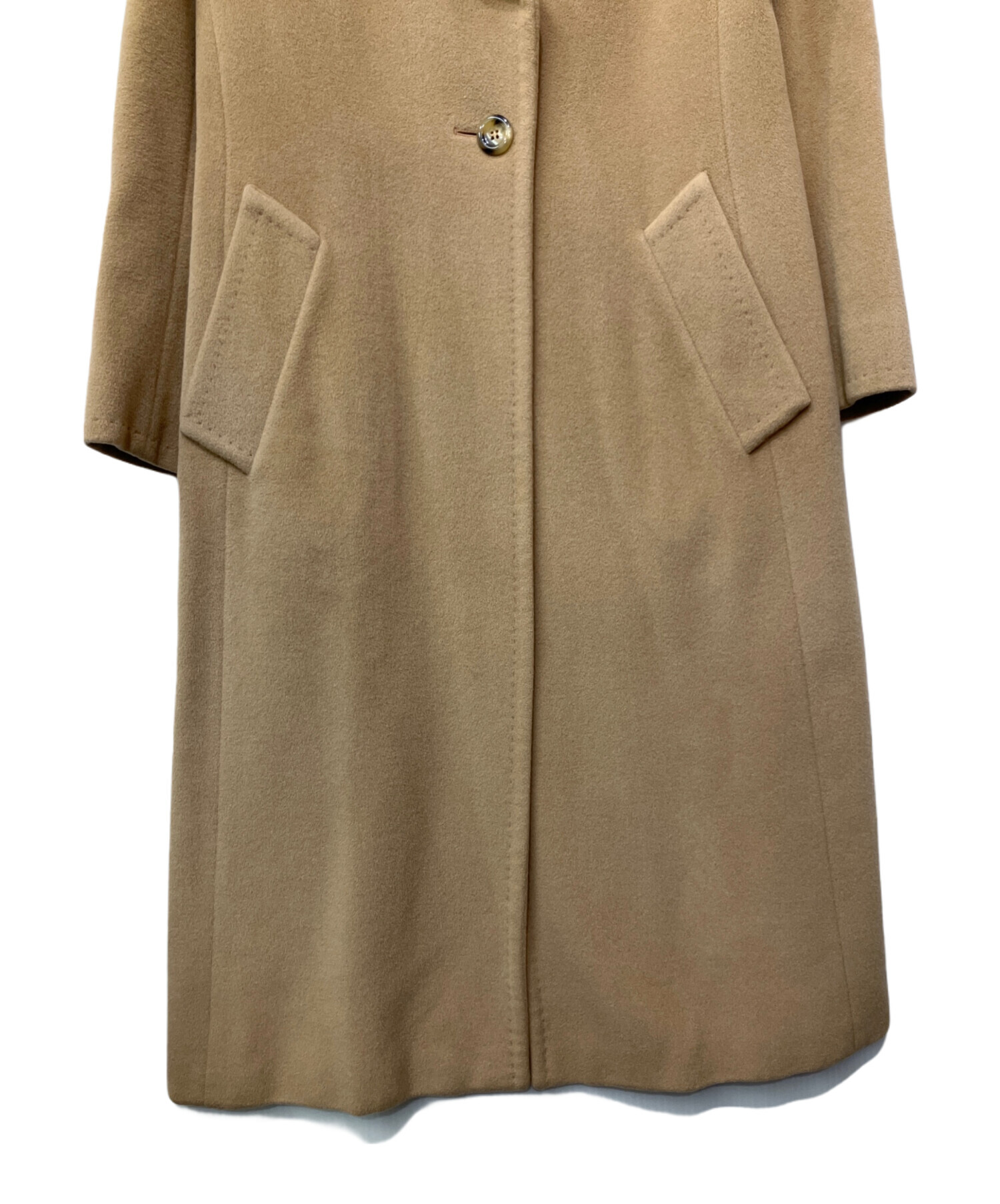 中古・古着通販】MaxMara (マックスマーラ) ロングコート ベージュ