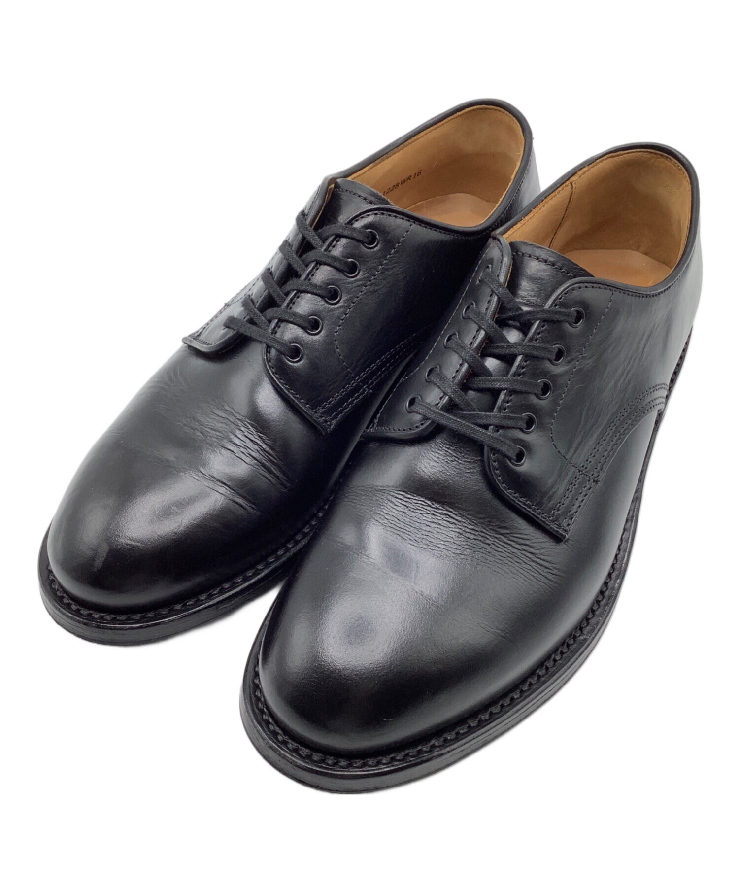 【美品】WHEEL ROBE 15075BLACK9 1/2D　ウィールローブ WHEEL ROBE ＃15075 プレーントゥ ブラック | LEATHER STYLE