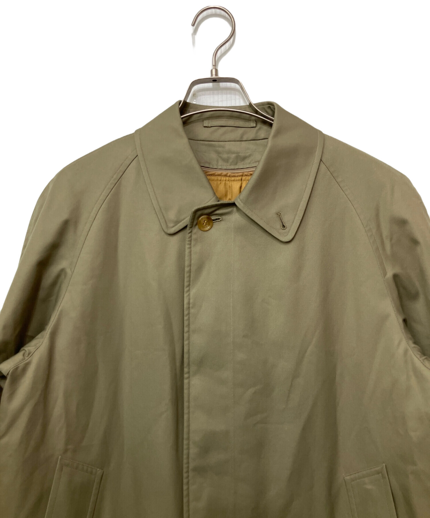 中古・古着通販】BURBERRY (バーバリー) ステンカラーコート カーキ