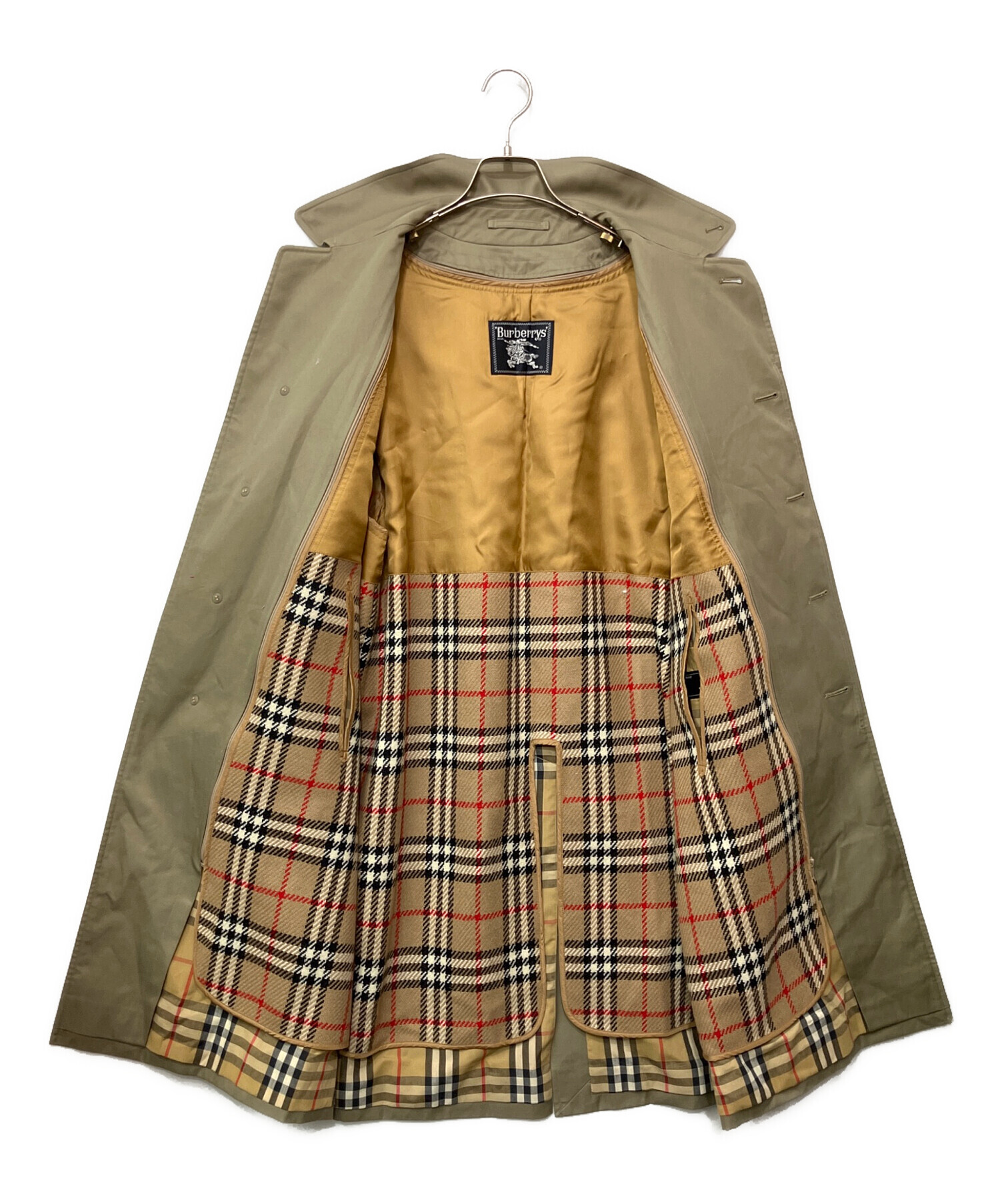 Burberry カーキ系 ステンカラーコート 中古・古着通販】BURBERRY (バーバリー) ステンカラーコート カーキ