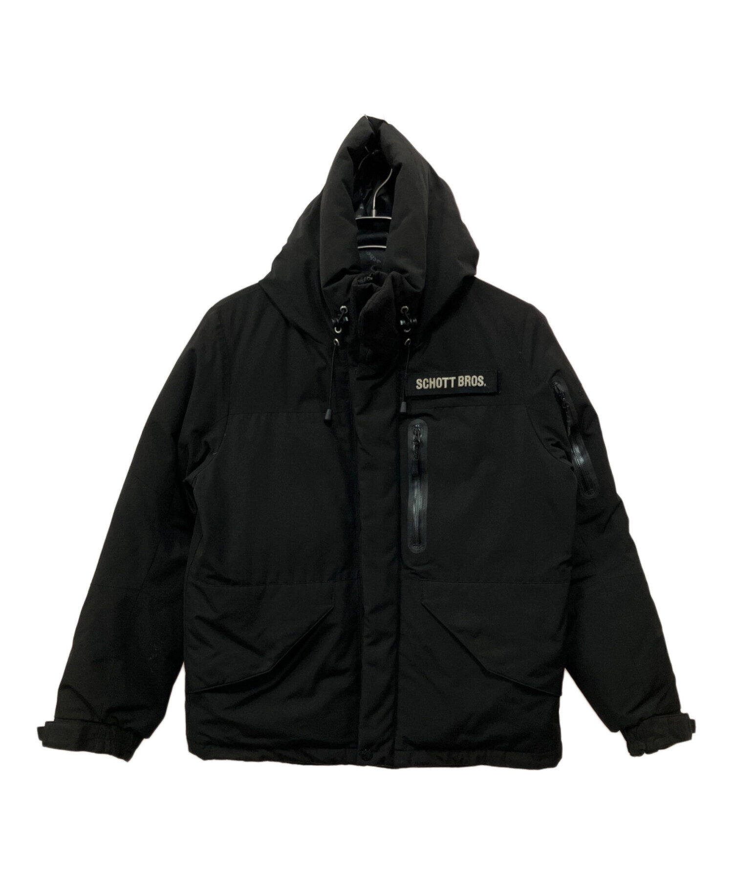 中古・古着通販】Schott (ショット) ダウンジャケット ブラック サイズ 
