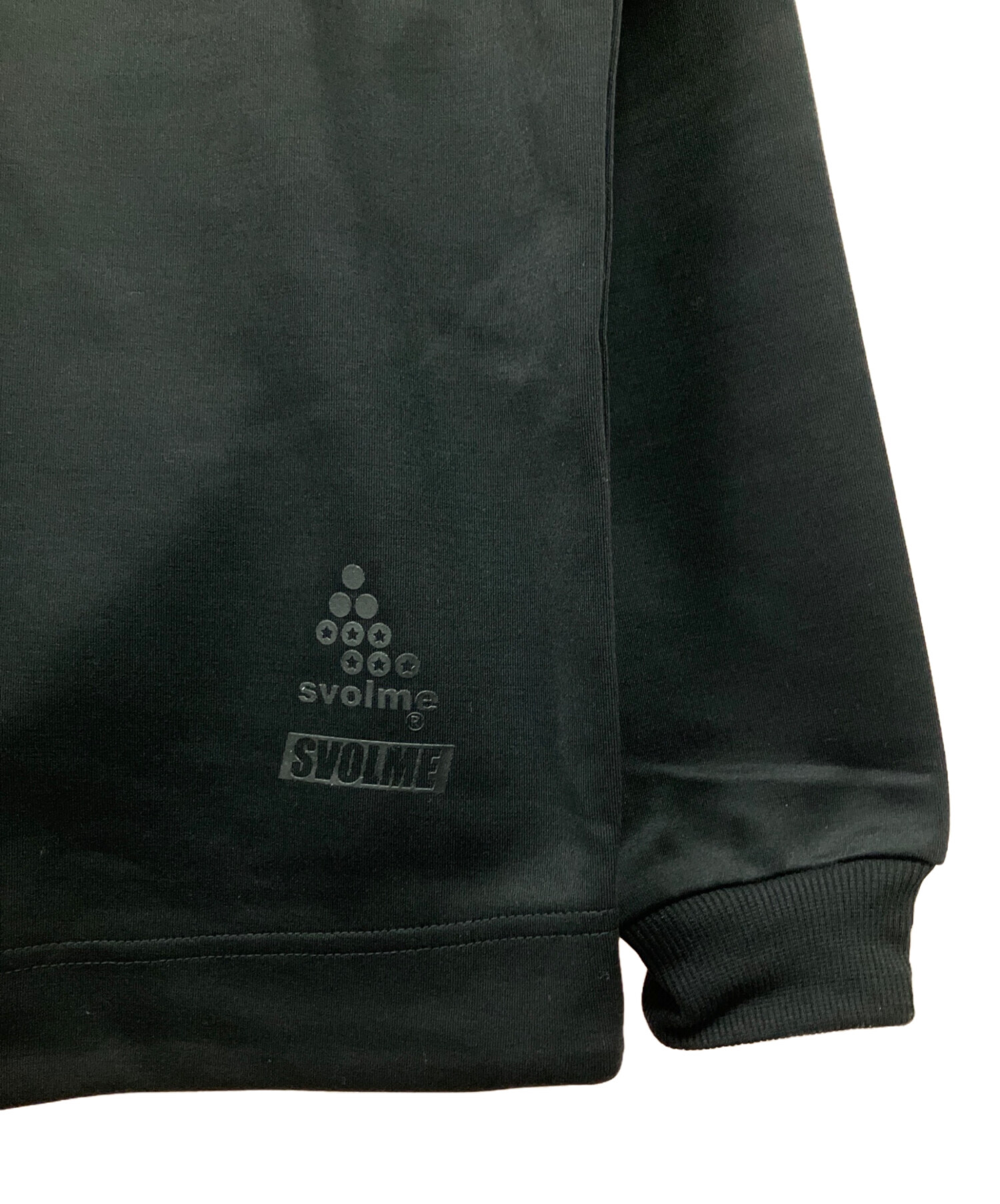 中古・古着通販】SVOLME (スボルメ) ハーフジップスウェット ブラック 