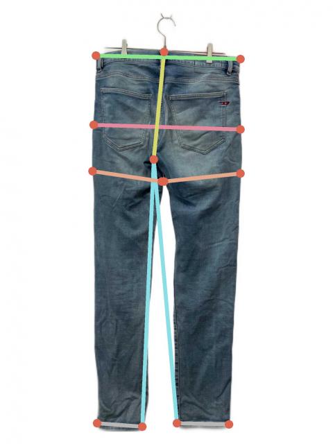 中古・古着通販】DIESEL (ディーゼル) デニムパンツ ブルー サイズ:W31