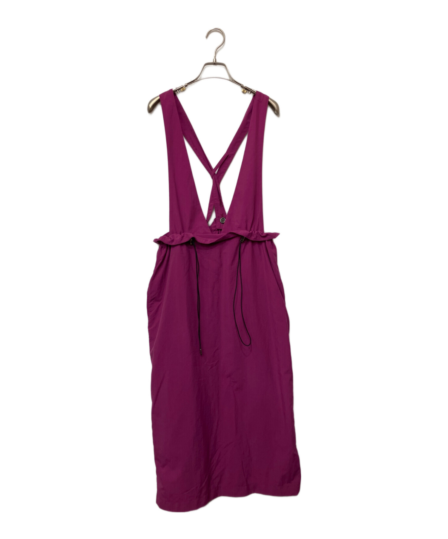 中古・古着通販】UJOH (ウジョー) ナイロンサロペット パープル サイズ