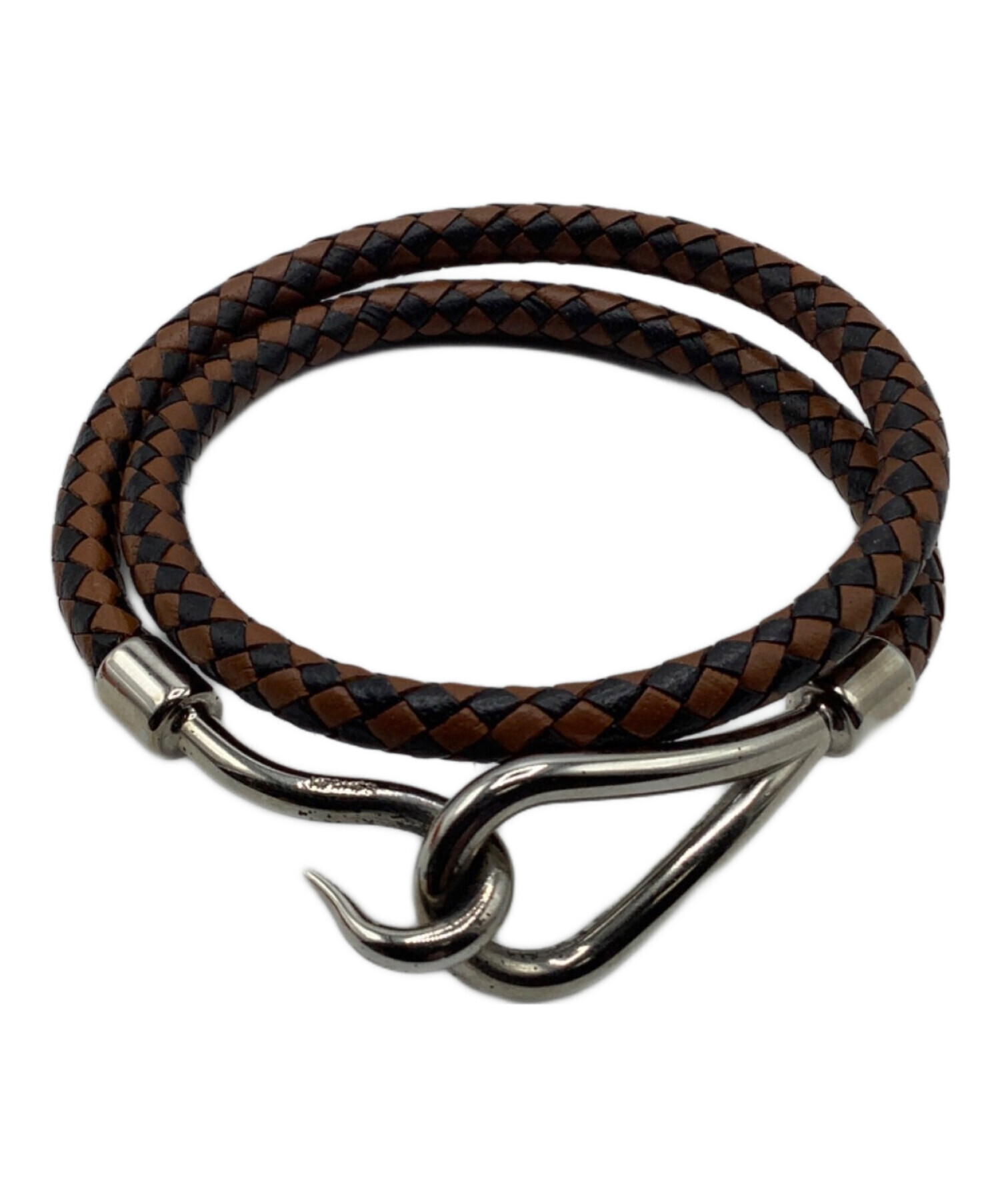 中古・古着通販】HERMES (エルメス) ジャンボH ブレスレット ブラウン 