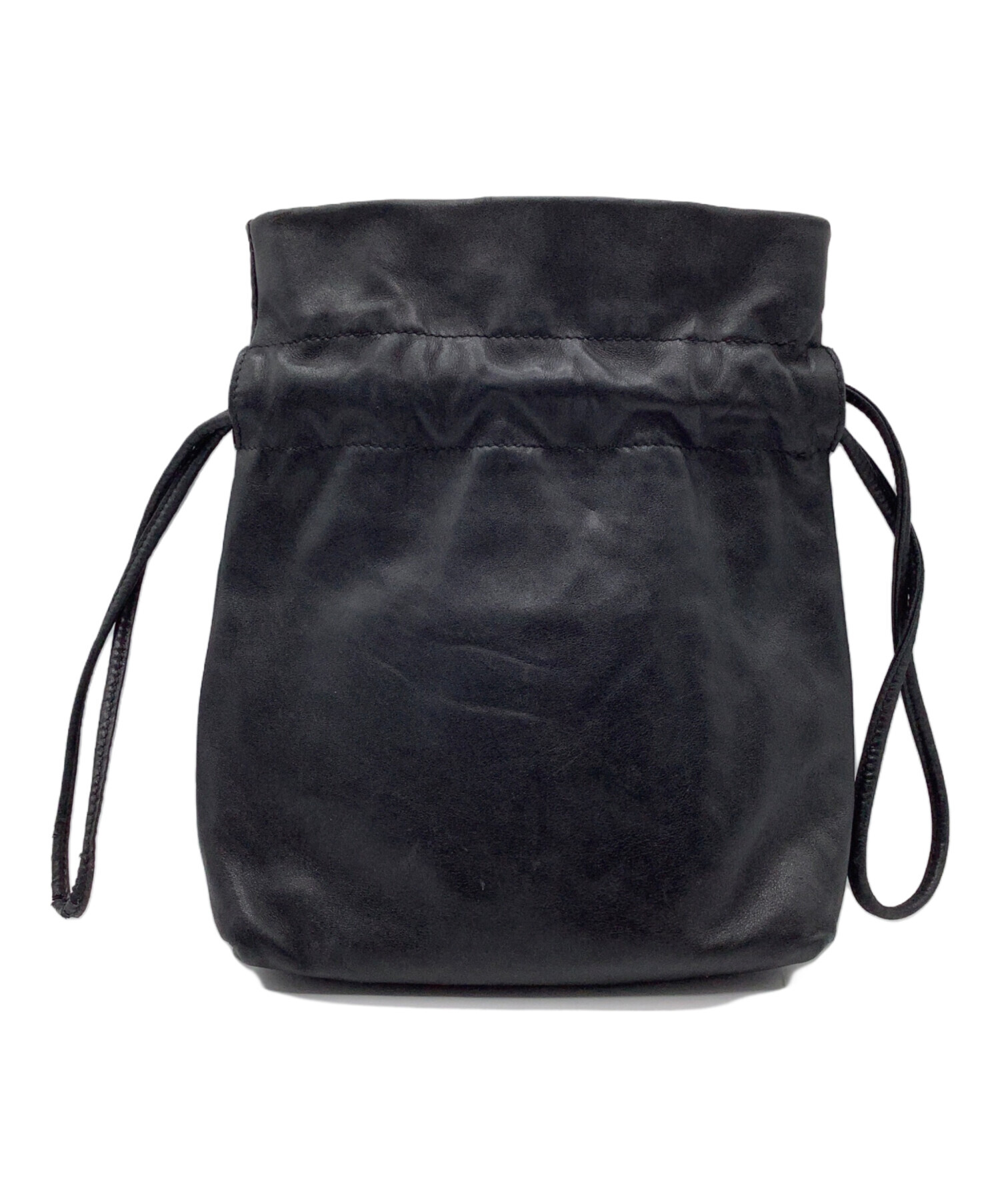 中古・古着通販】GUCCI (グッチ) 巾着バッグ ブラック｜ブランド・古着