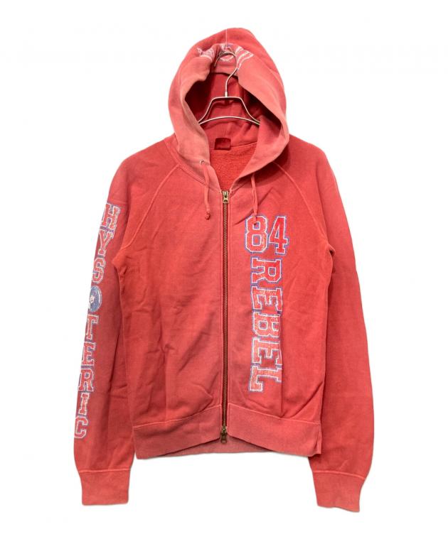 HYSTERIC GLAMOUR フード付きパーカー レッド 中古・古着通販】Hysteric Glamour (ヒステリックグラマー) ジップ